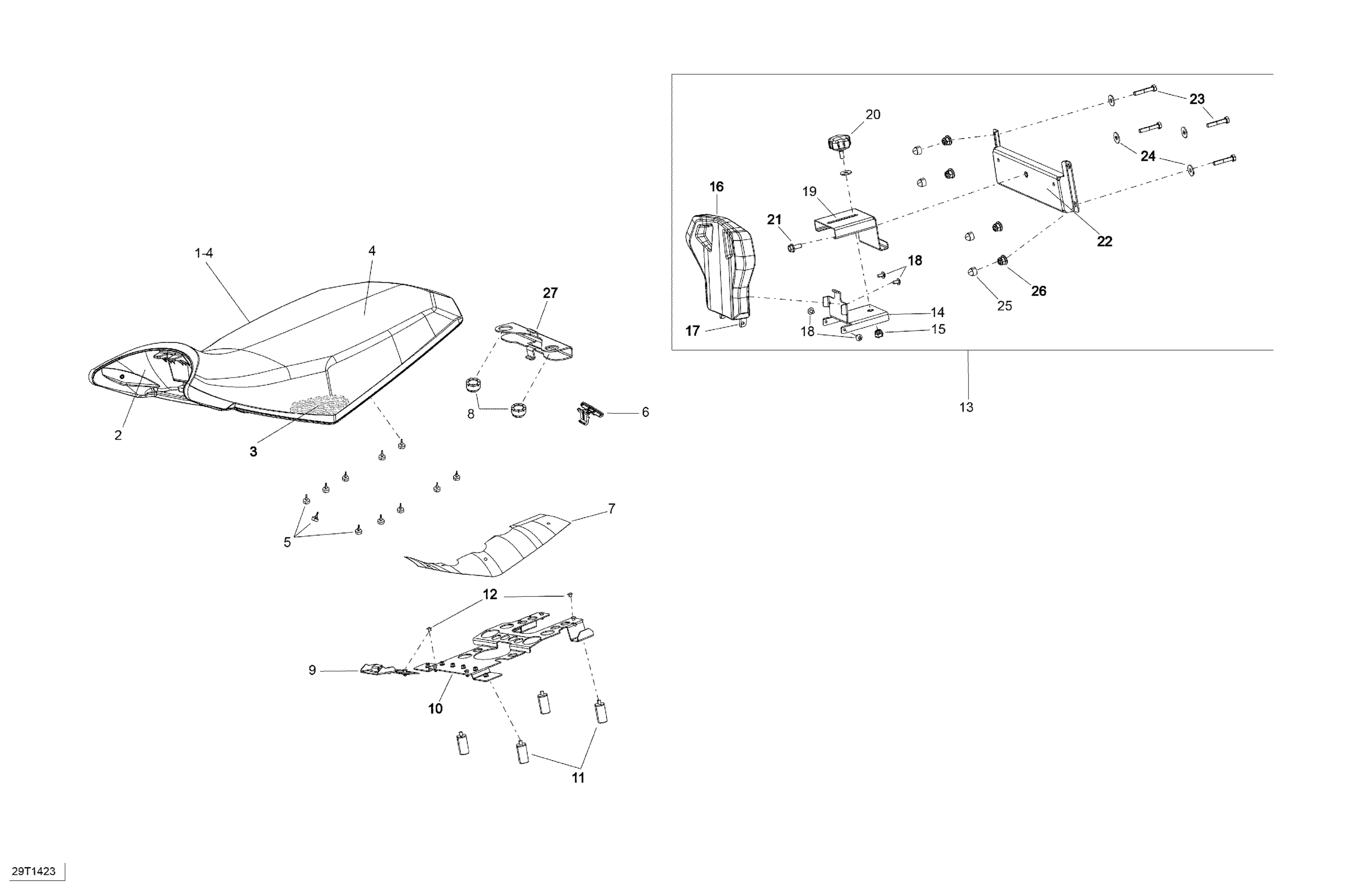 Схема узла: Seat _29T1423