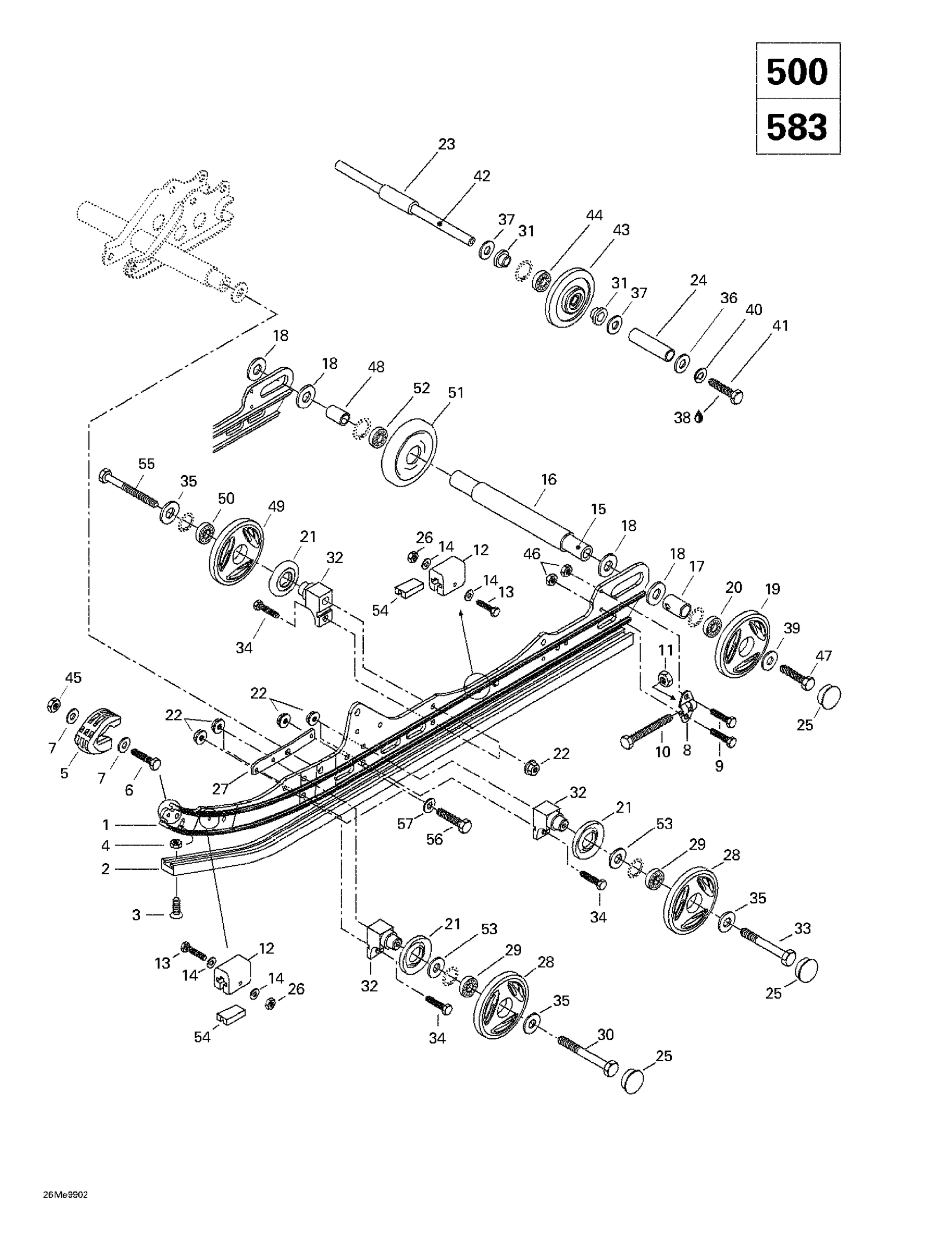 Схема узла: Rear Suspension
