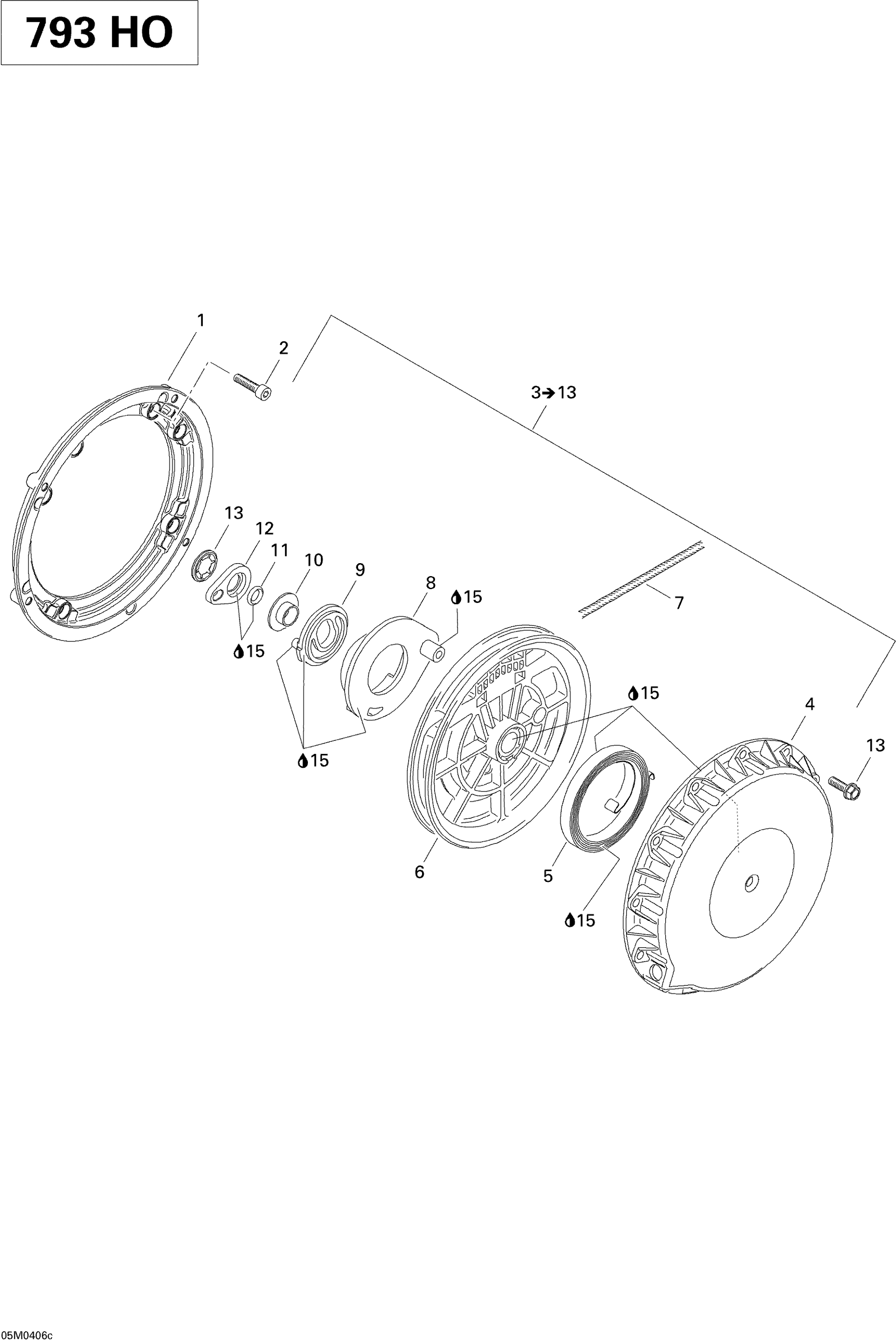 Rewind Starter (793 HO)