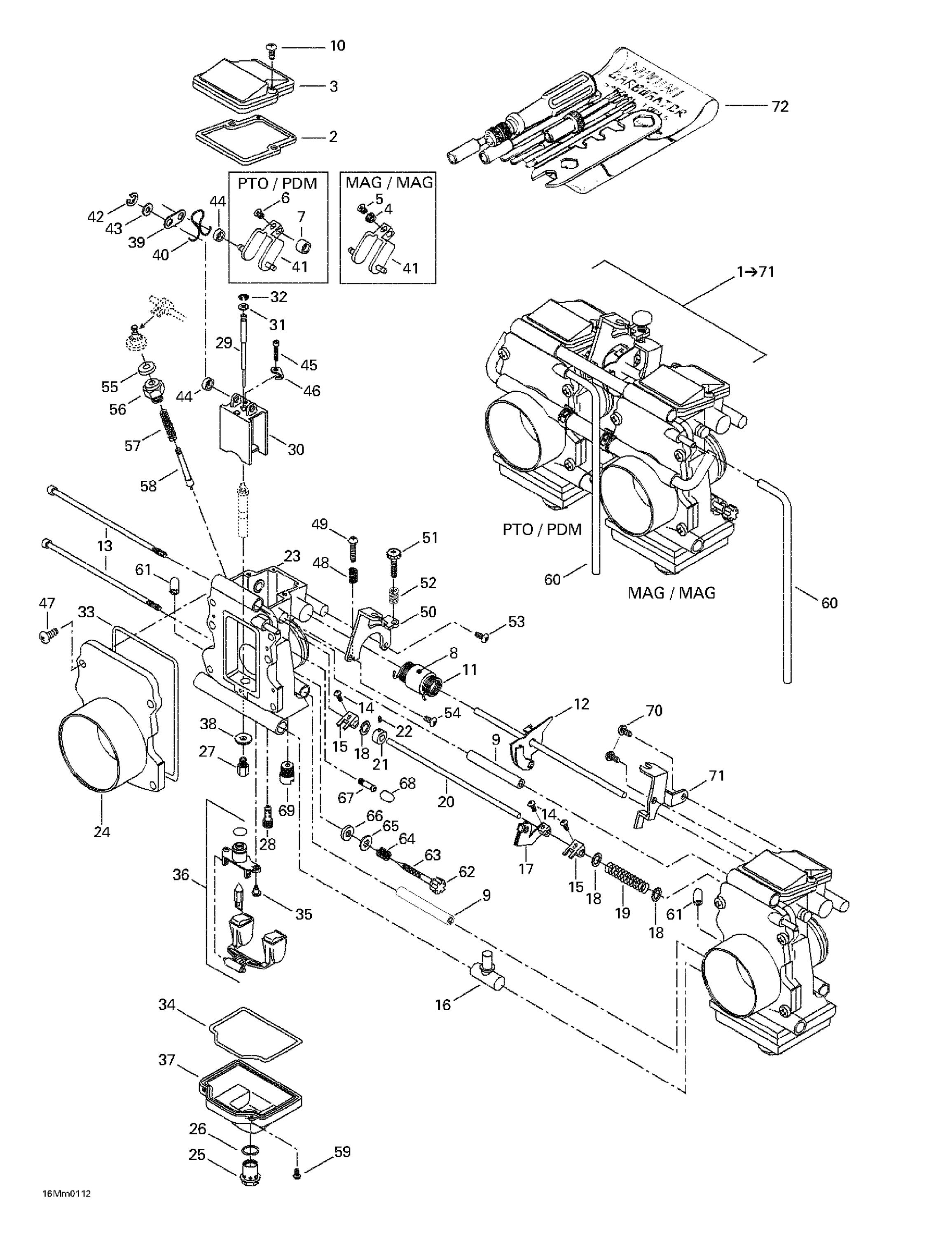Схема узла: Carburetors