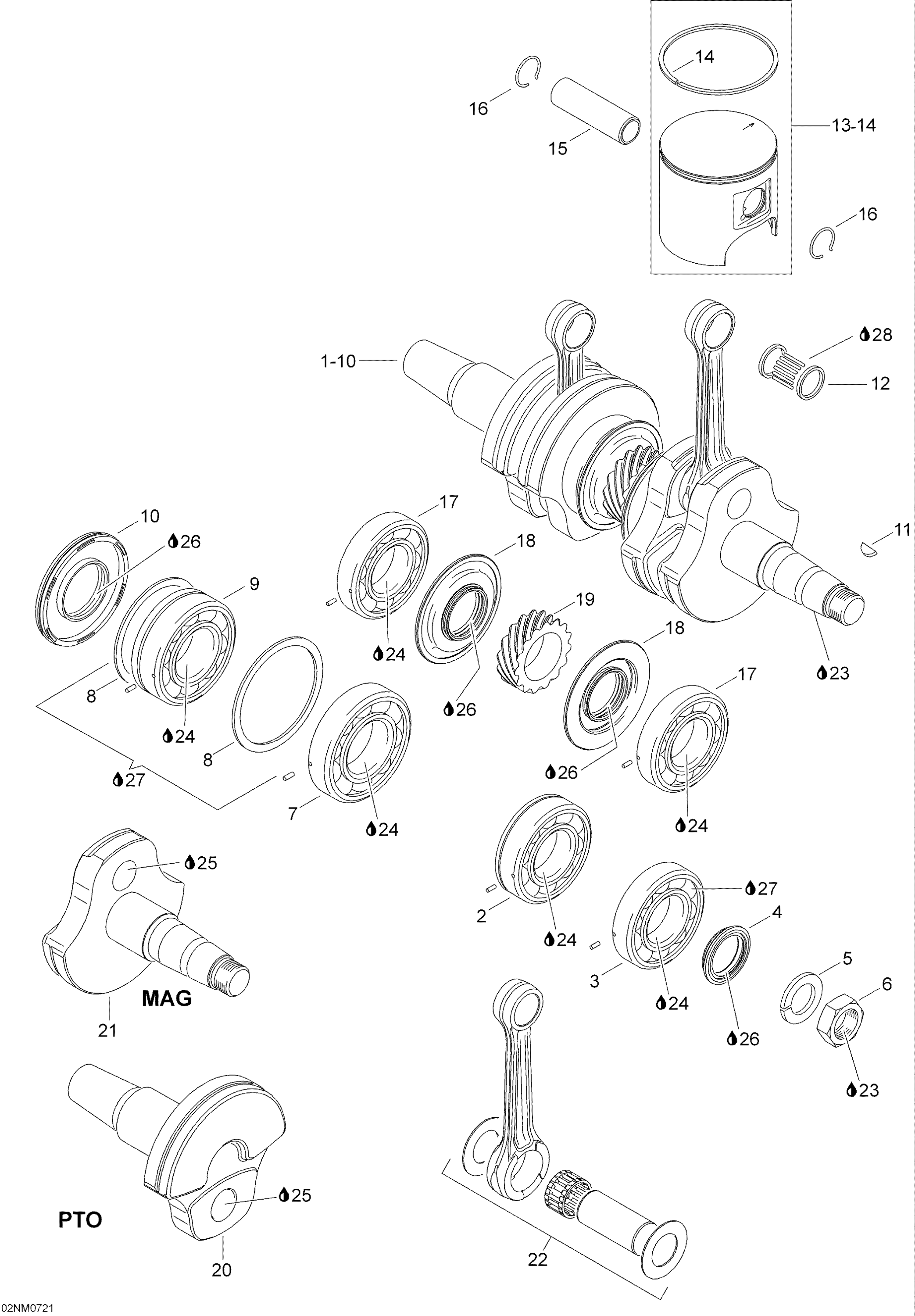 Crankshaft And Pistons