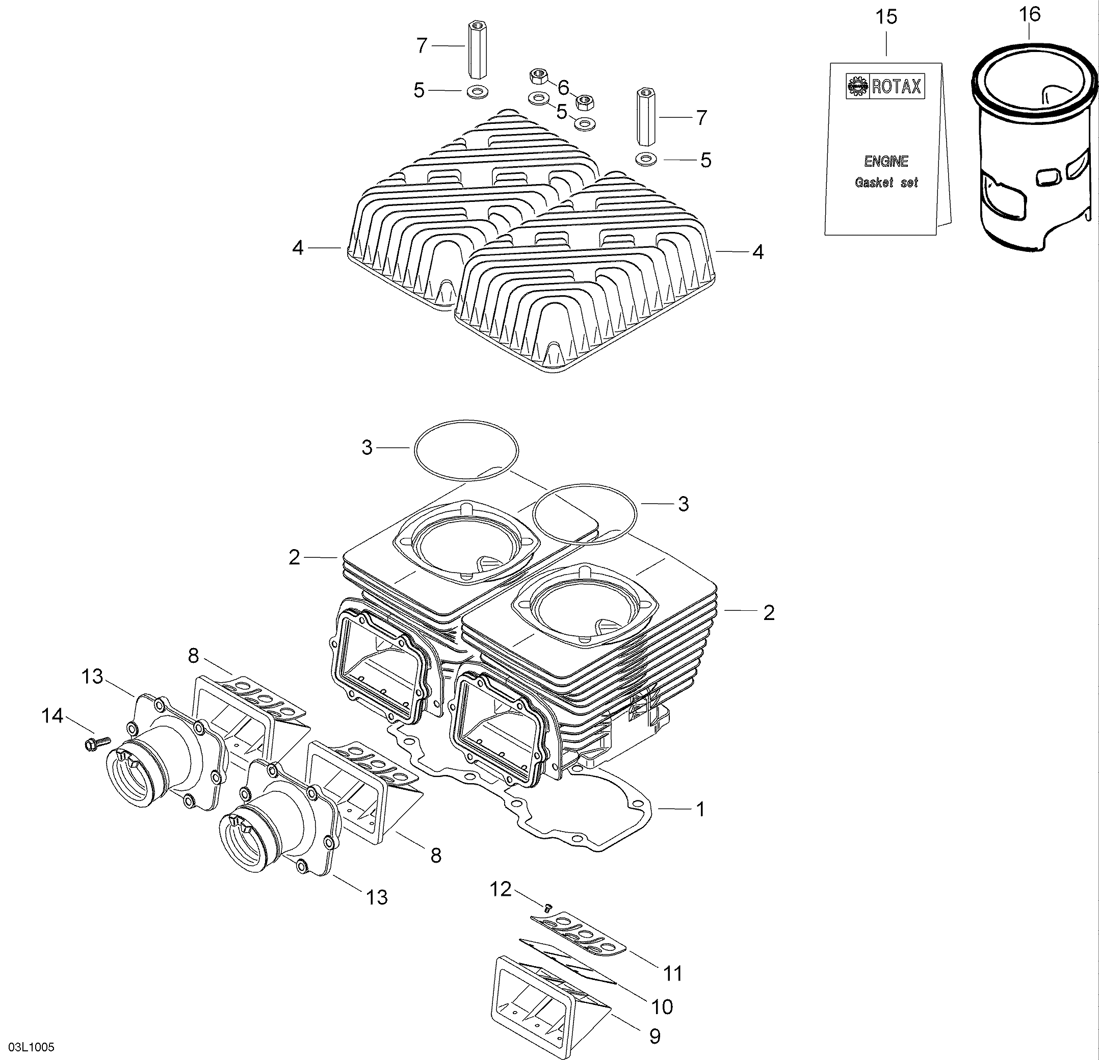 Схема узла: Cylinder And Cylinder Head