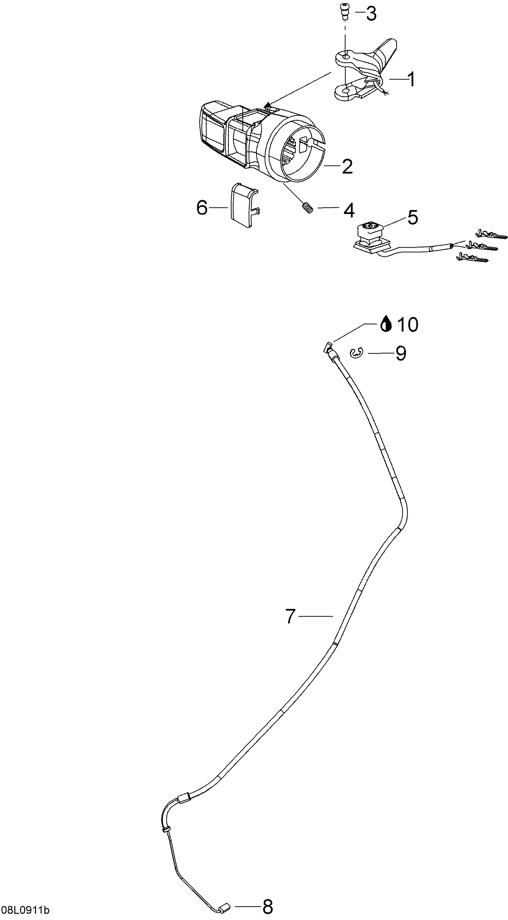 Throttle Handle And Housing
