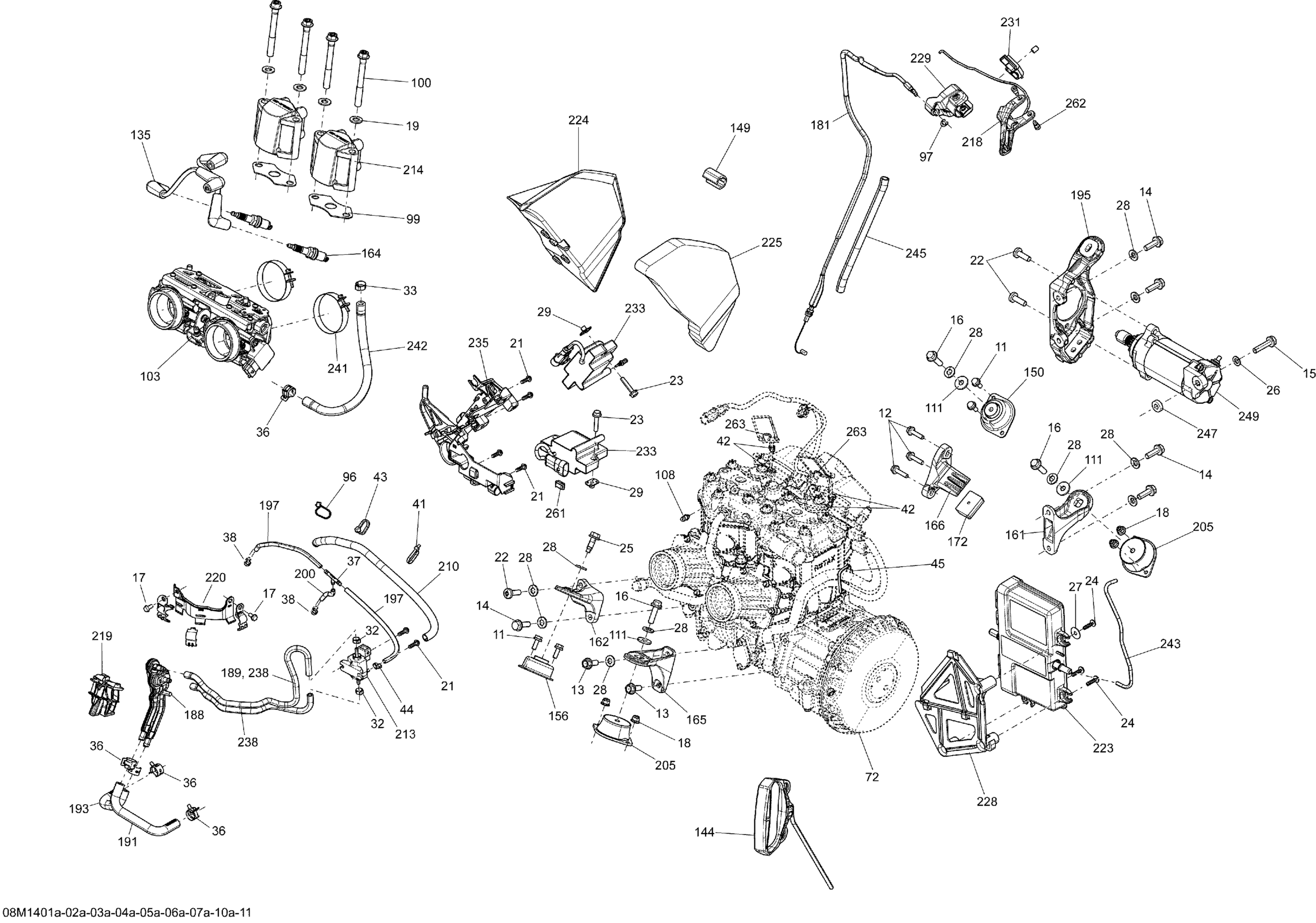 Схема узла: Engine And Engine Support 600HOETEC