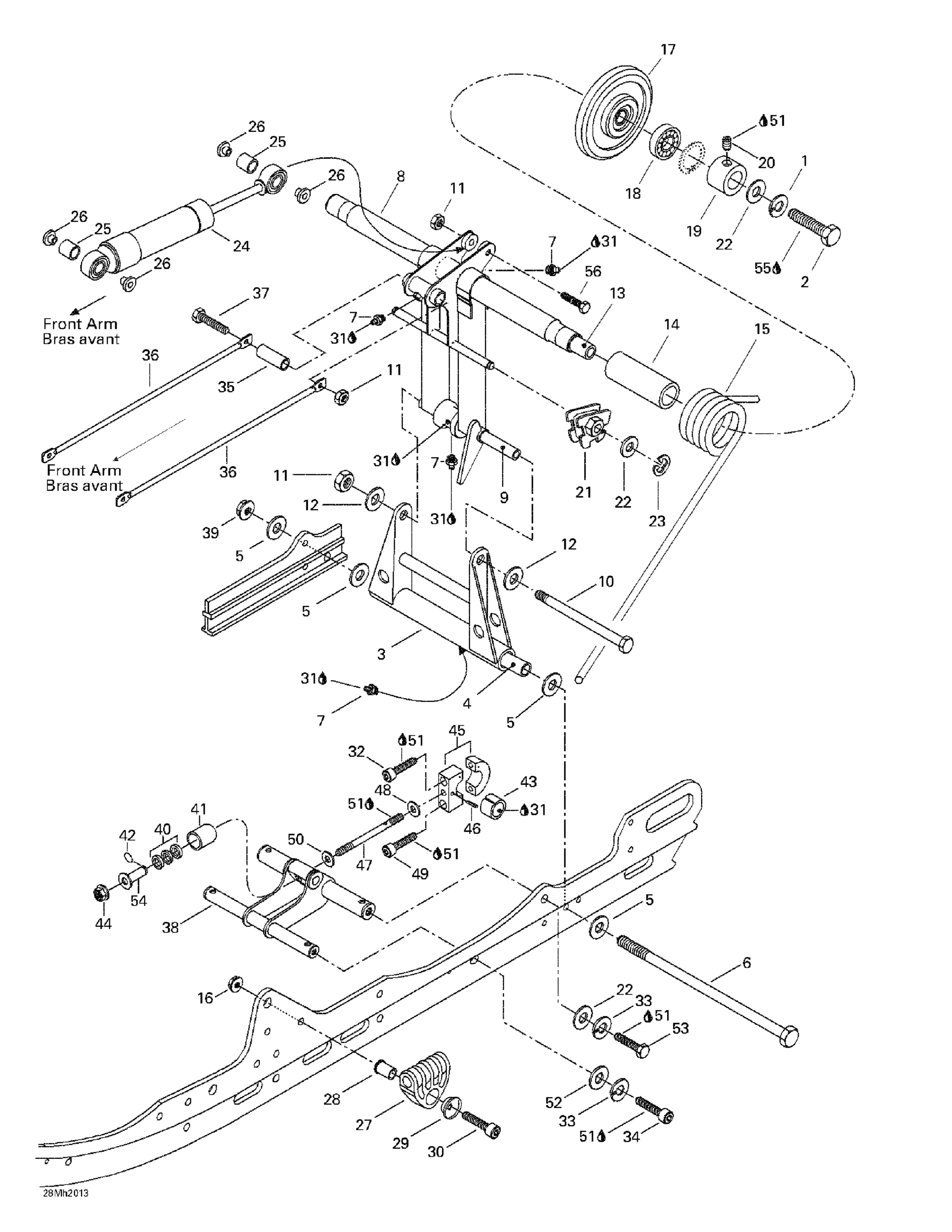 Схема узла: Rear Arm, Rear Suspension
