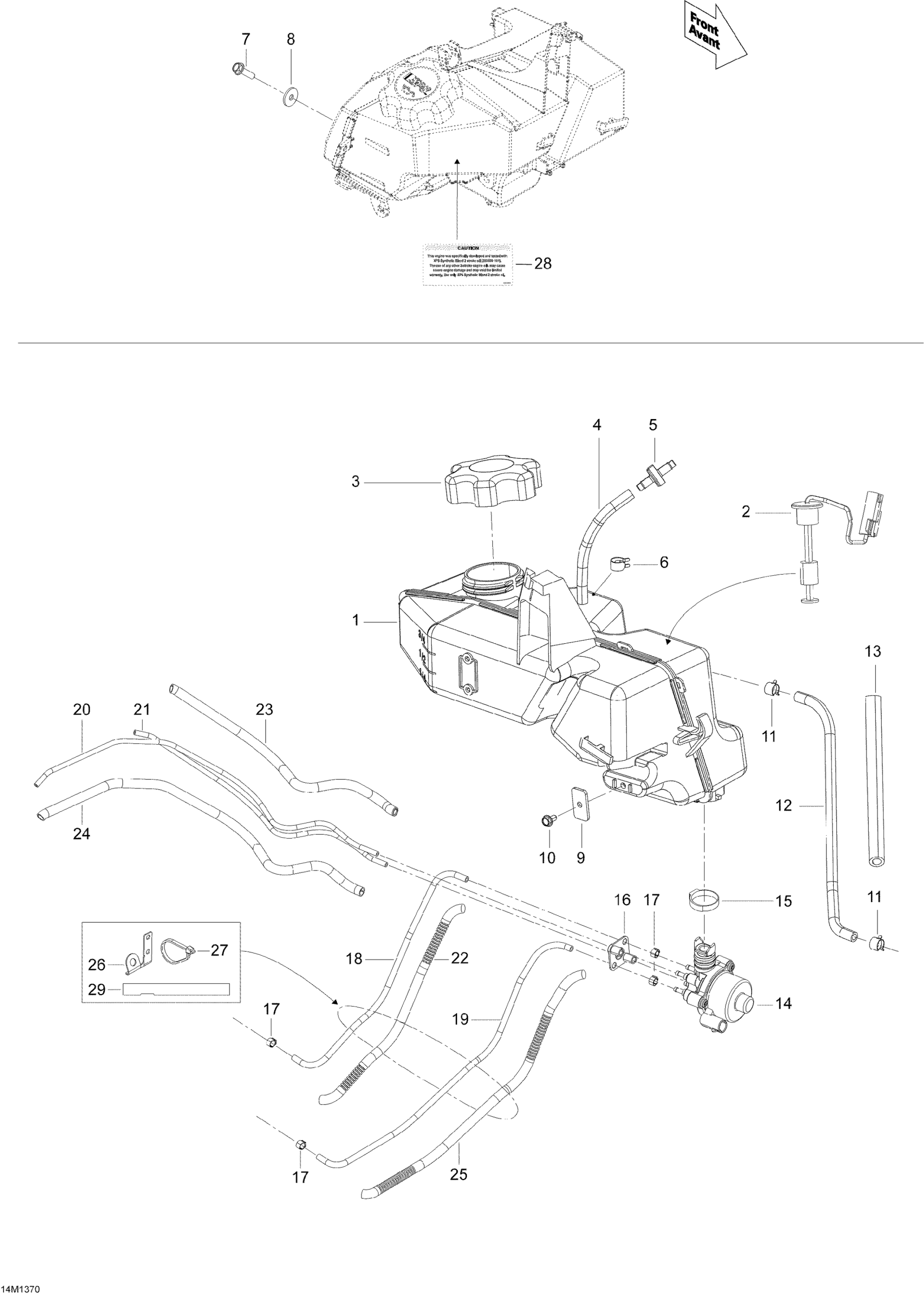 Схема узла: Oil System