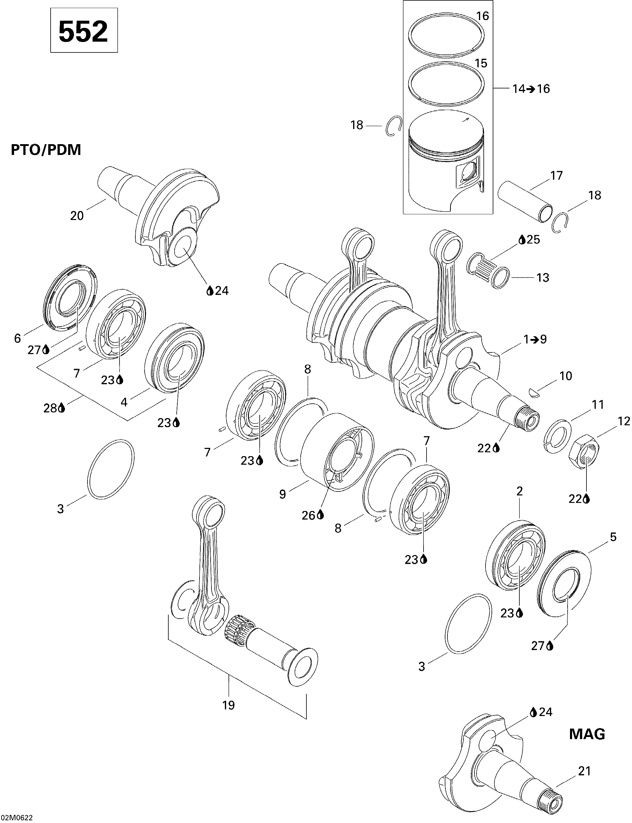 Crankshaft And Pistons
