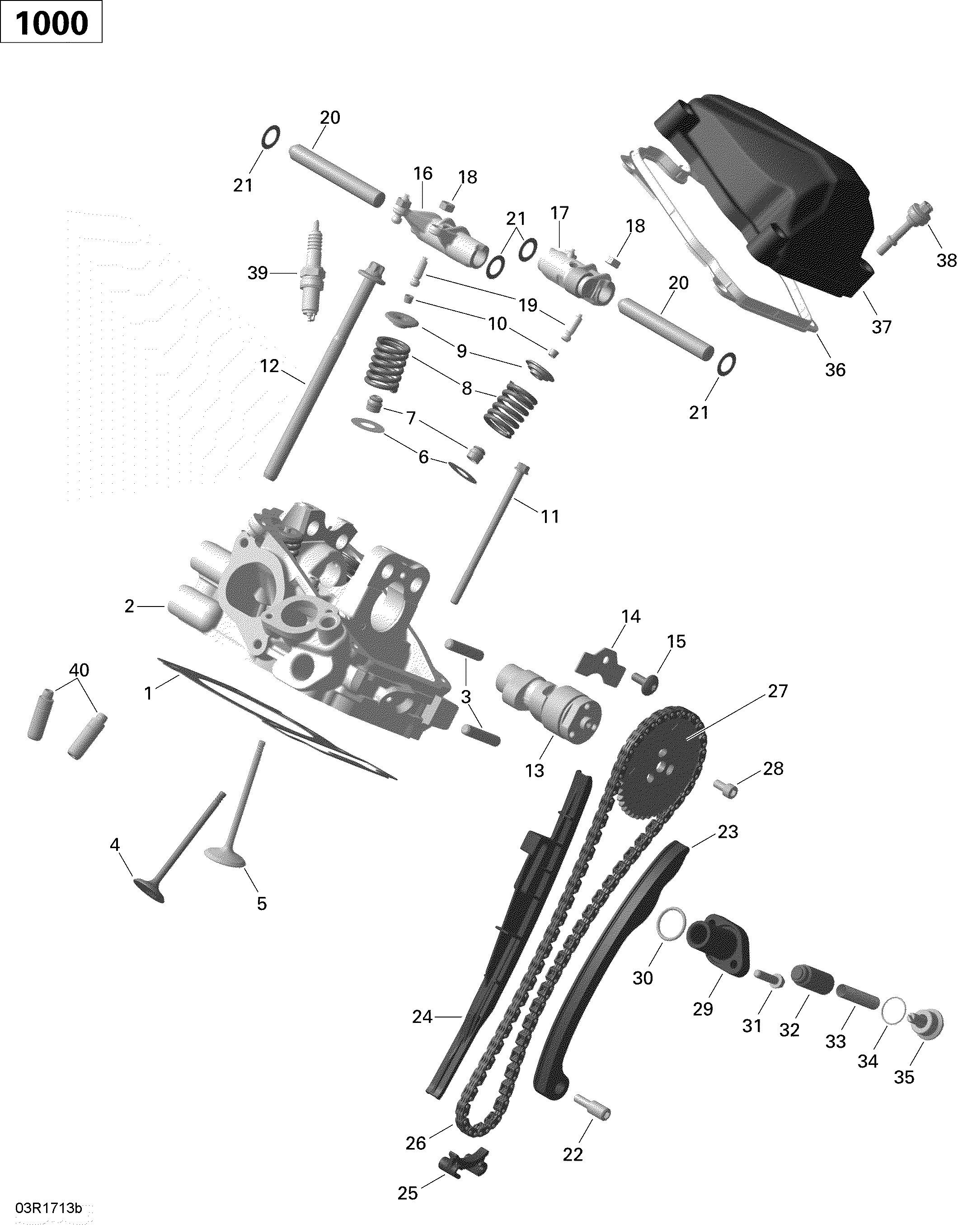 ROTAX - Cylinder Head, Rear