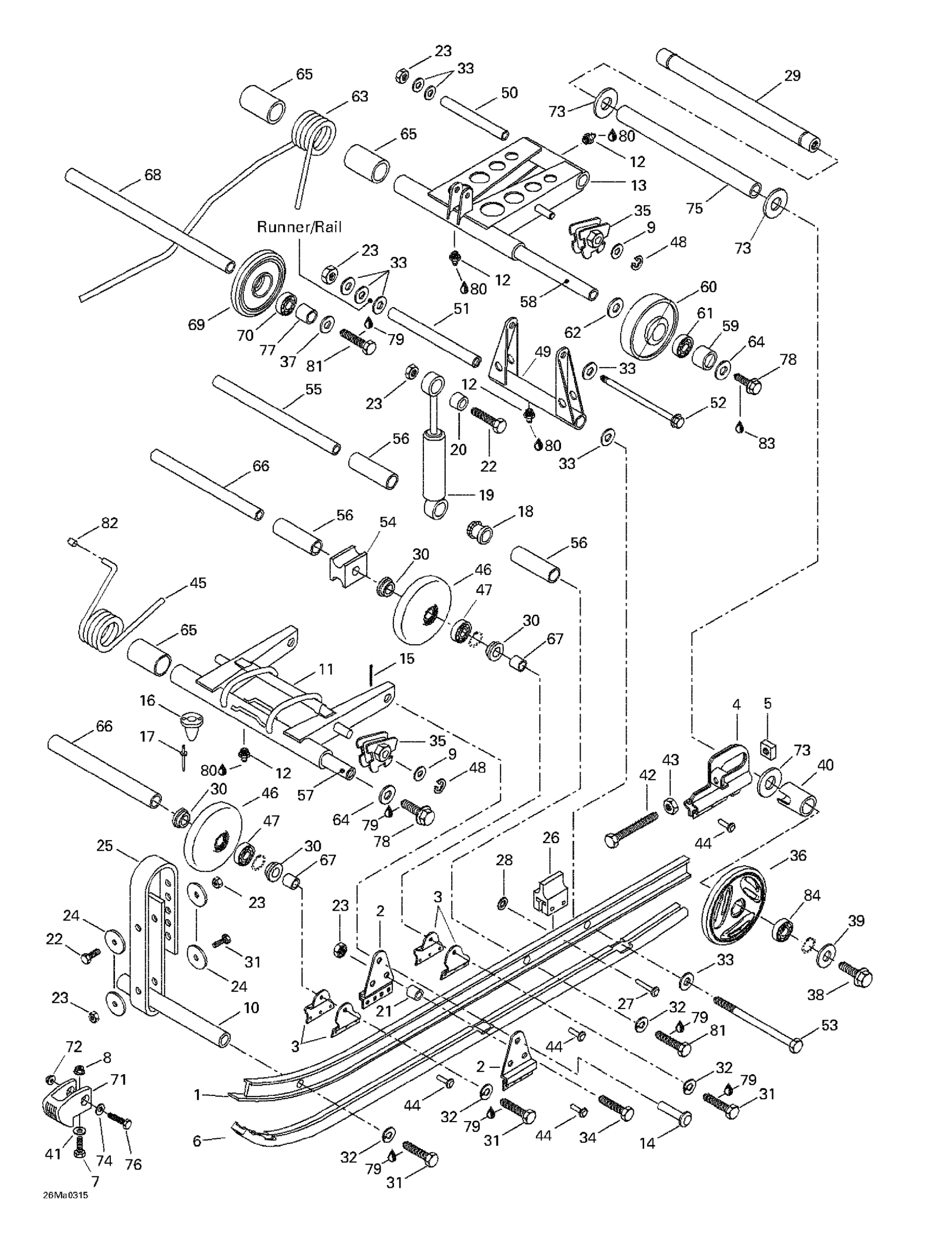 Схема узла: Rear Suspension
