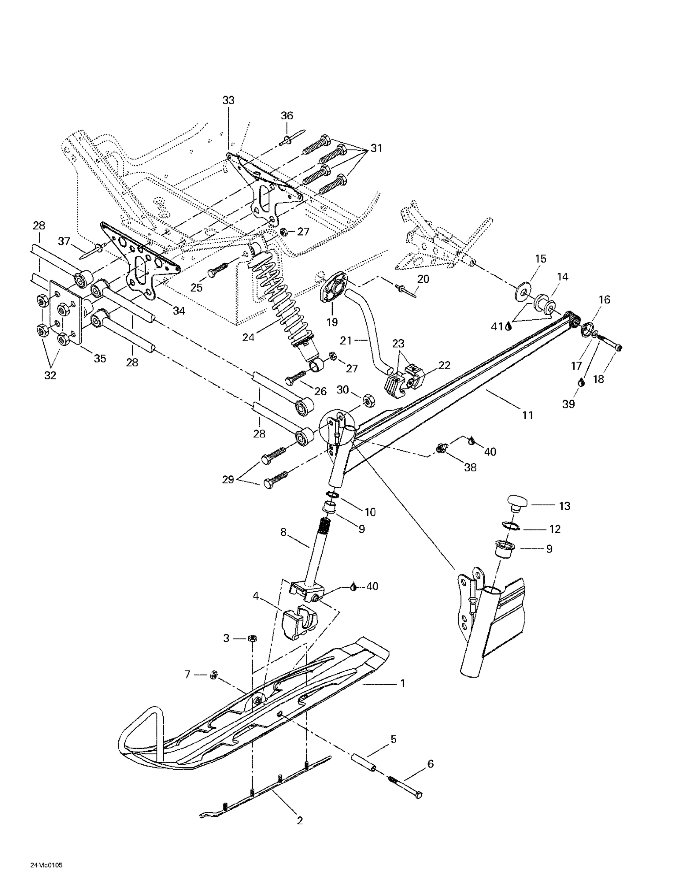 Front Suspension And Ski