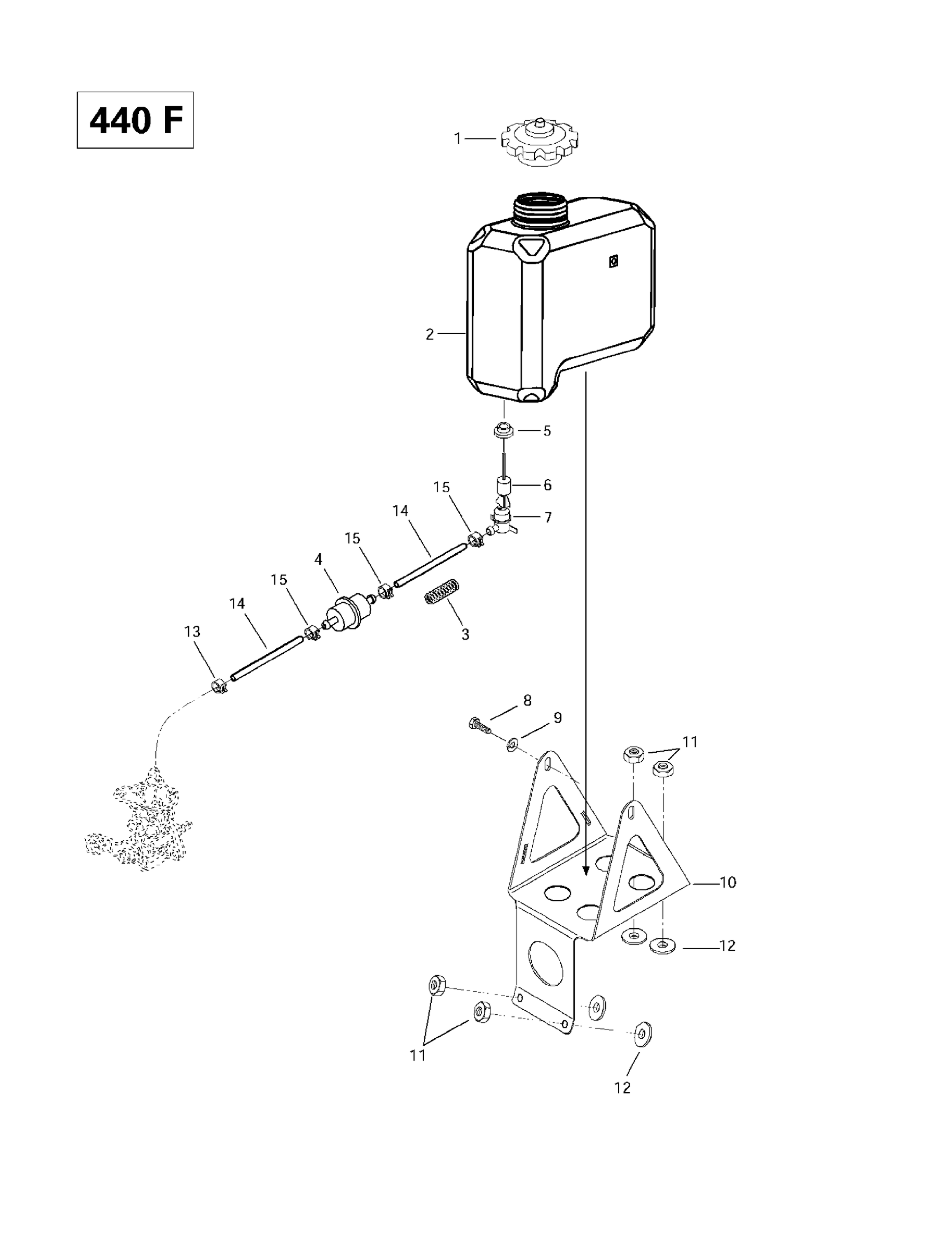 Oil Tank And Support (440F)
