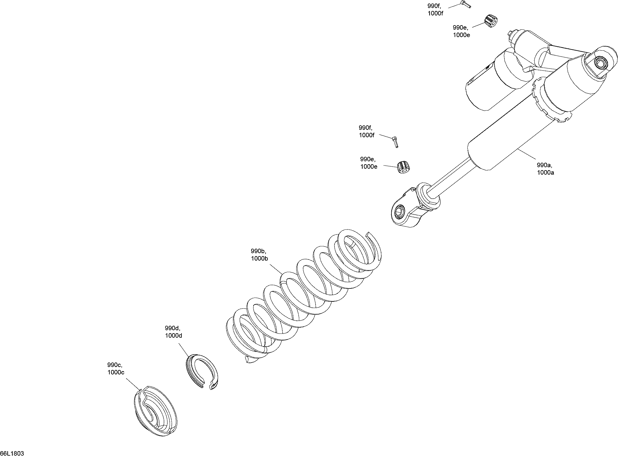 Shocks Front Rave - 600 RS