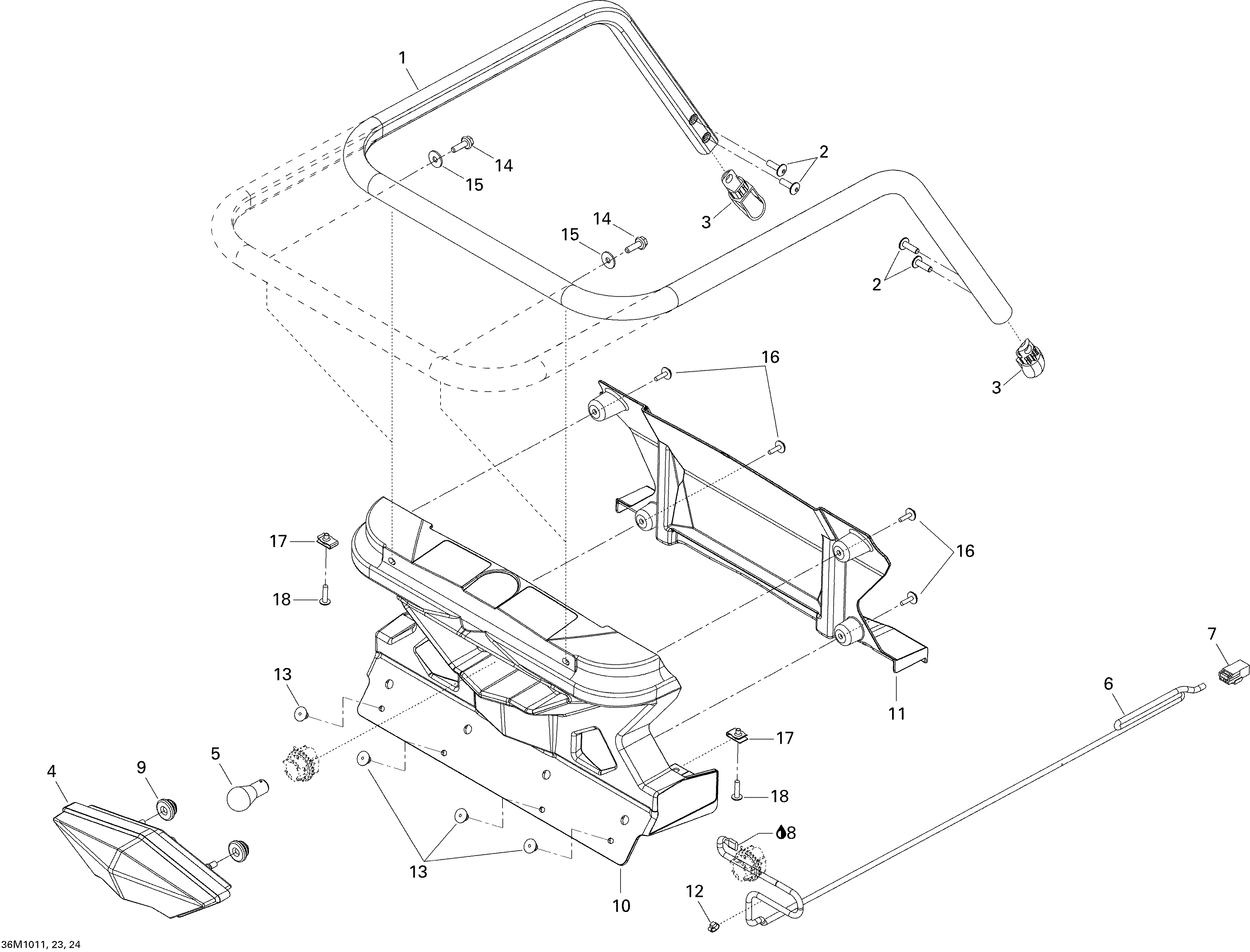 Схема узла: Luggage Rack