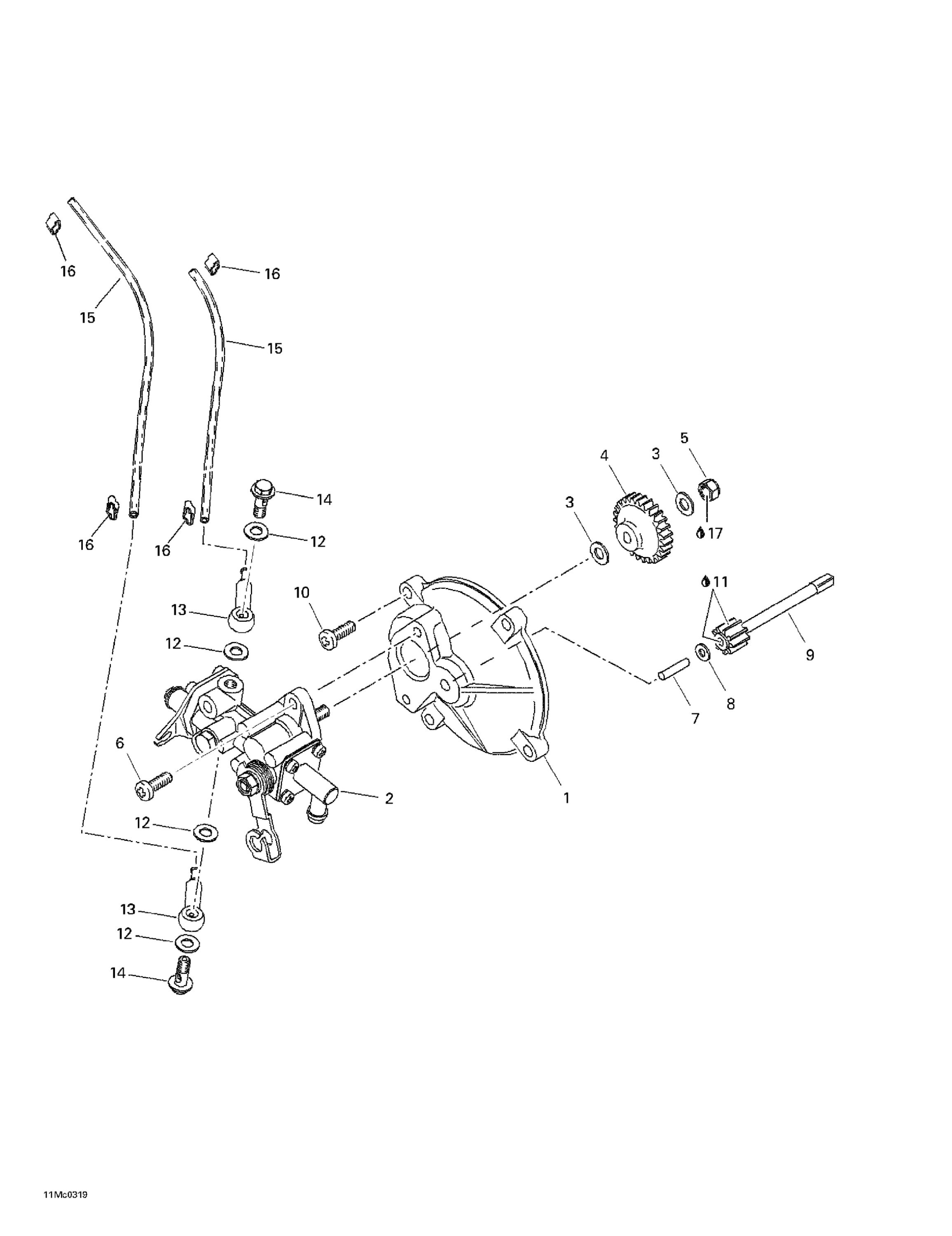 Схема узла: Oil Injection System
