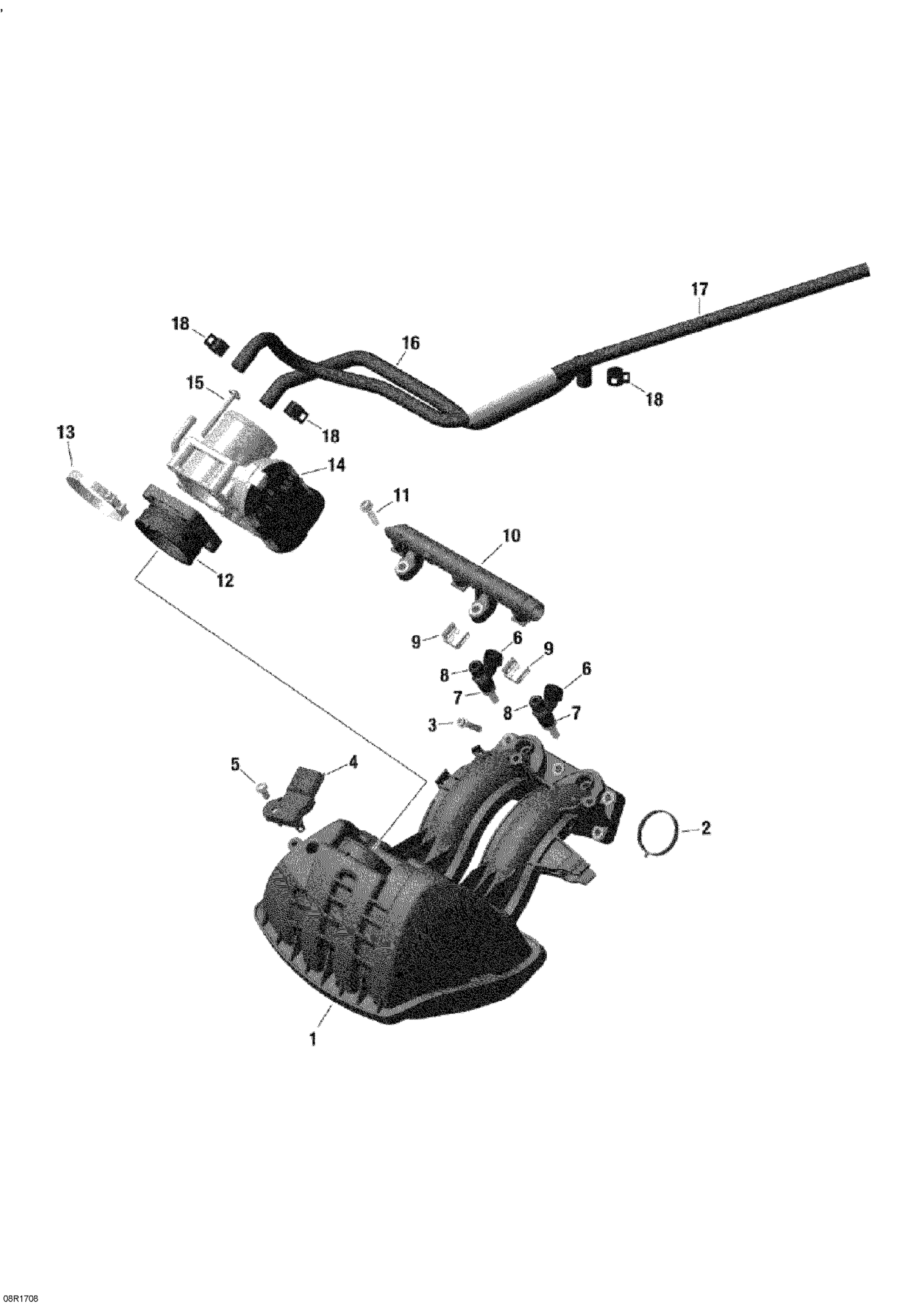 Air Intake Manifold And Throttle Body