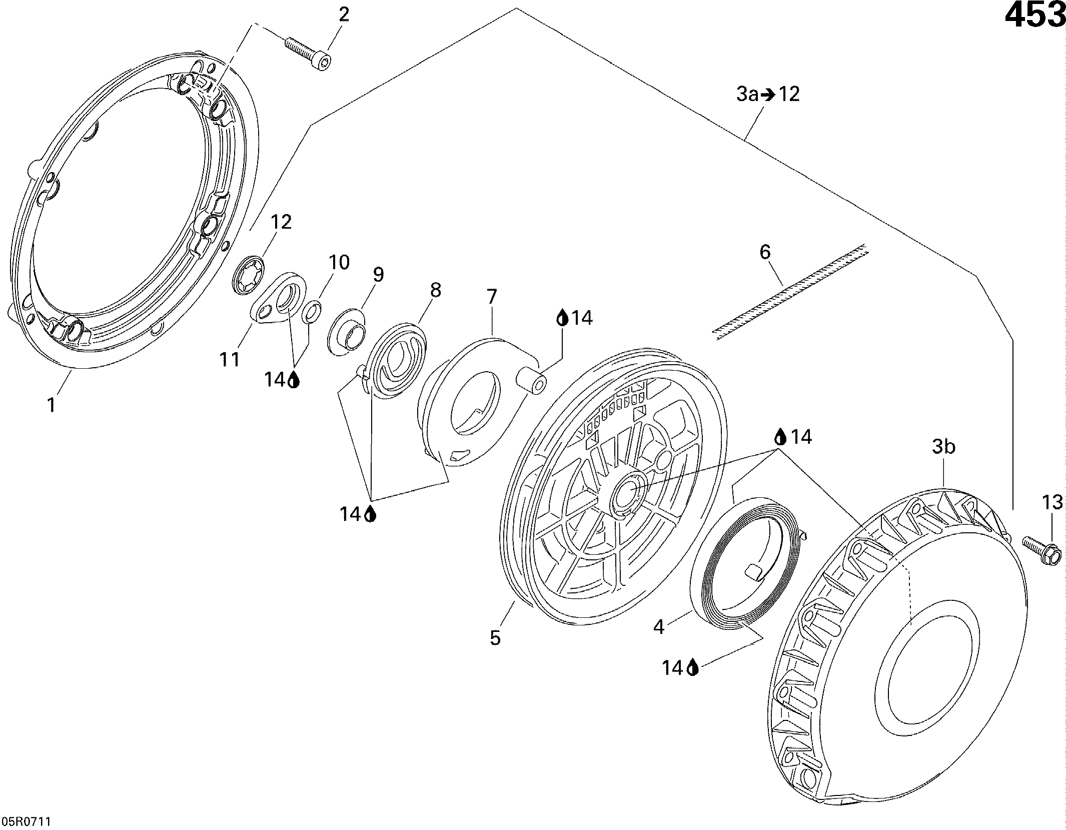Схема узла: Rewind Starter