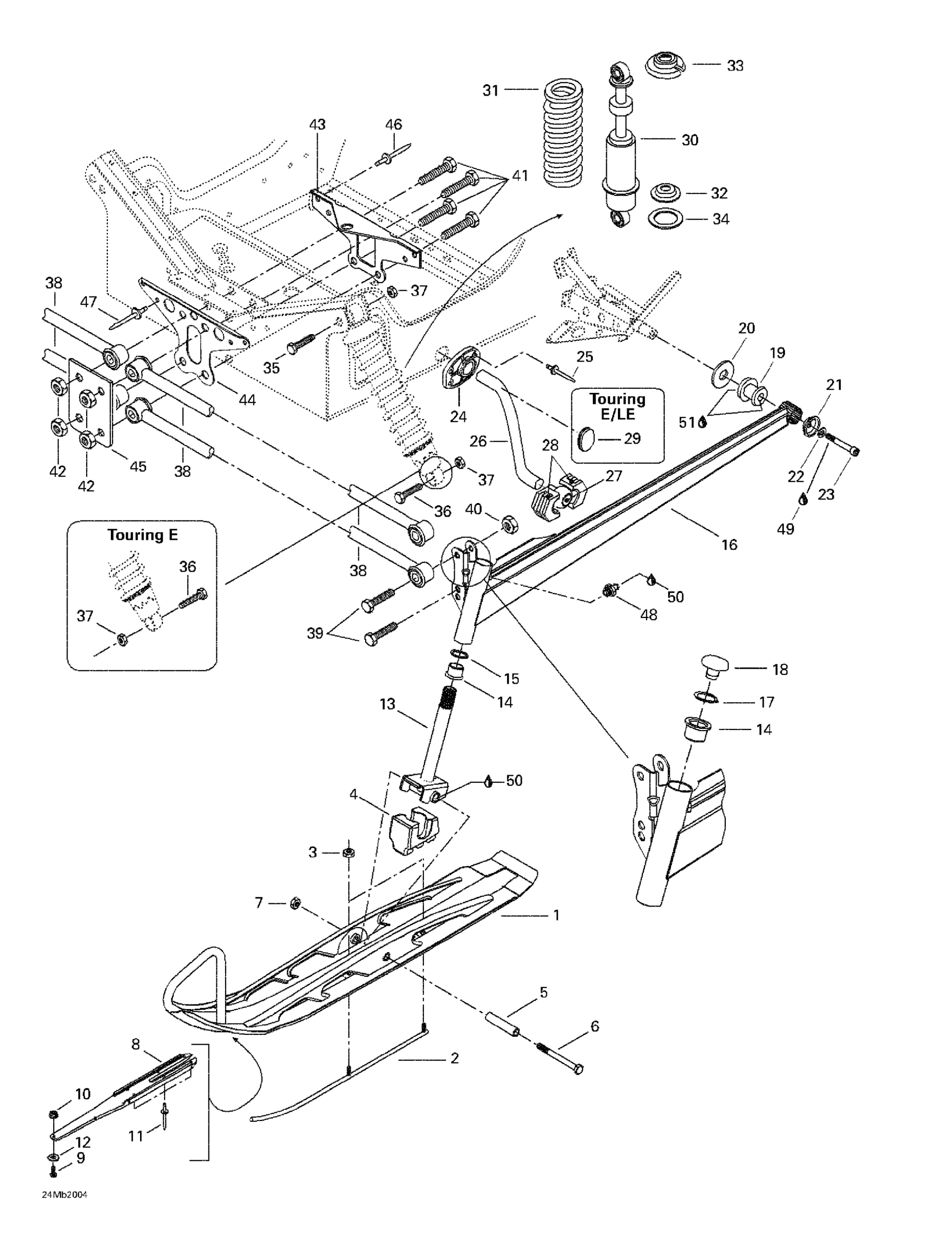 Front Suspension And Ski