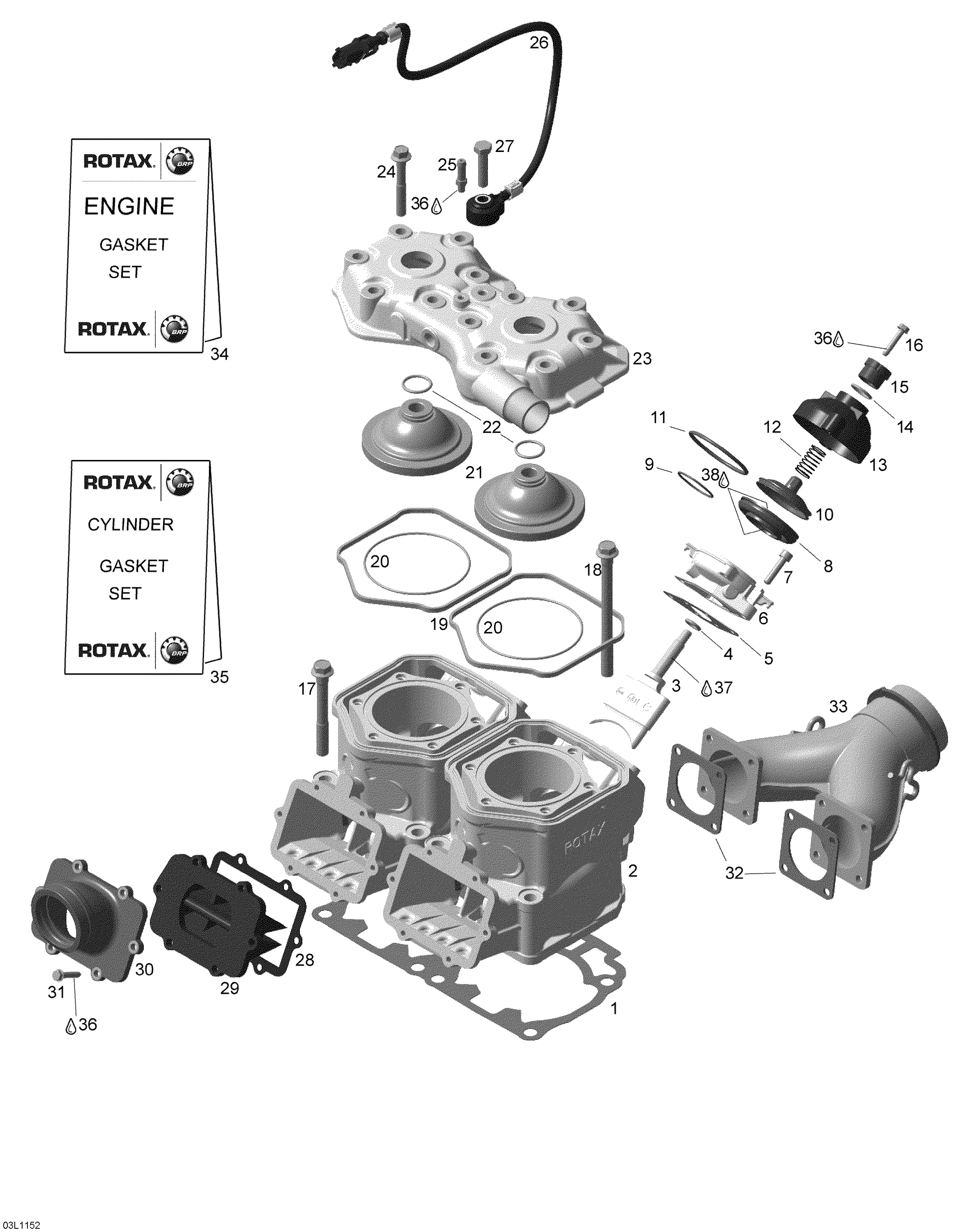 Схема узла: Cylinder And Reed Valve