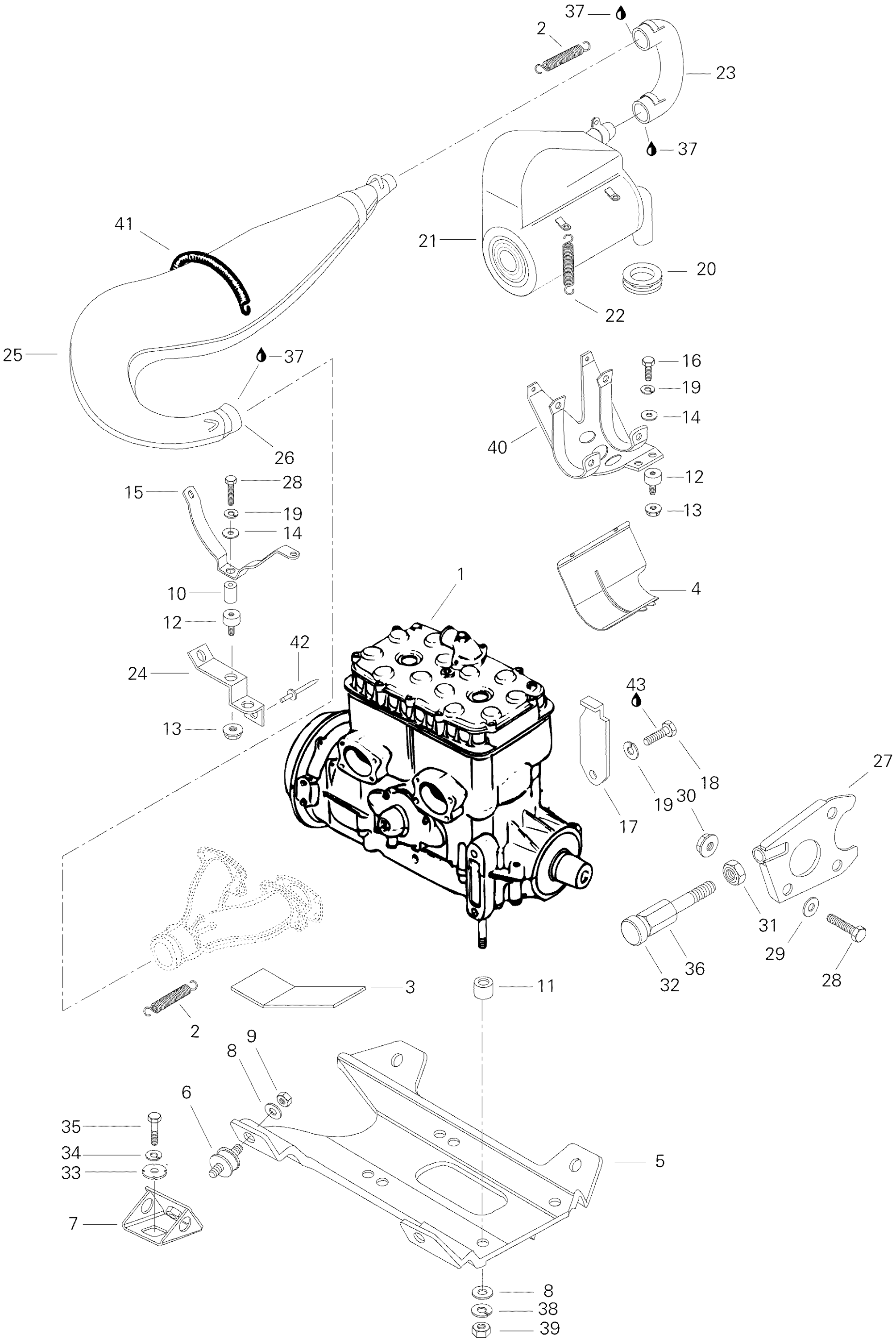 Engine And Engine Support