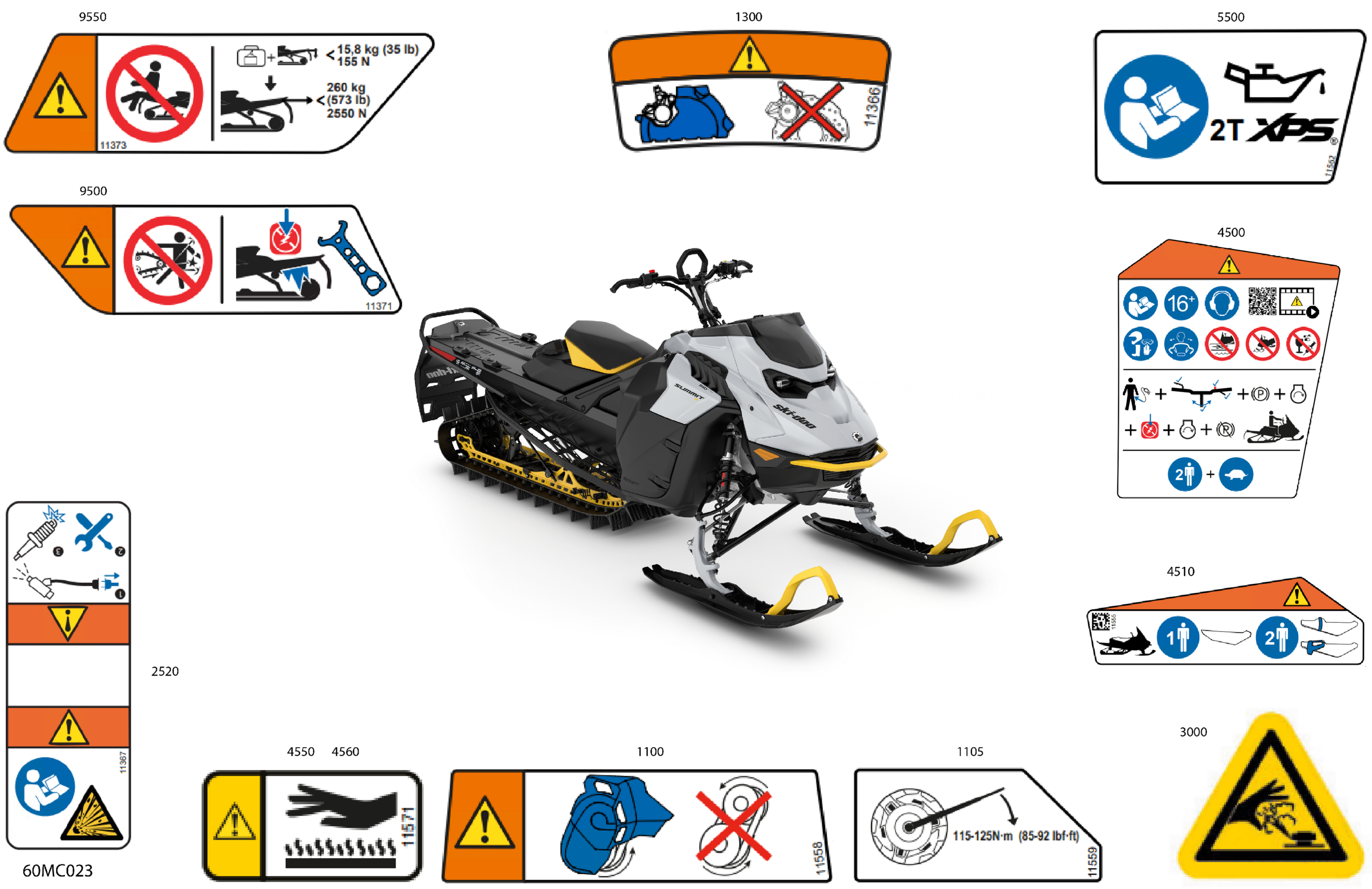 Схема узла: Body - Warning Decals