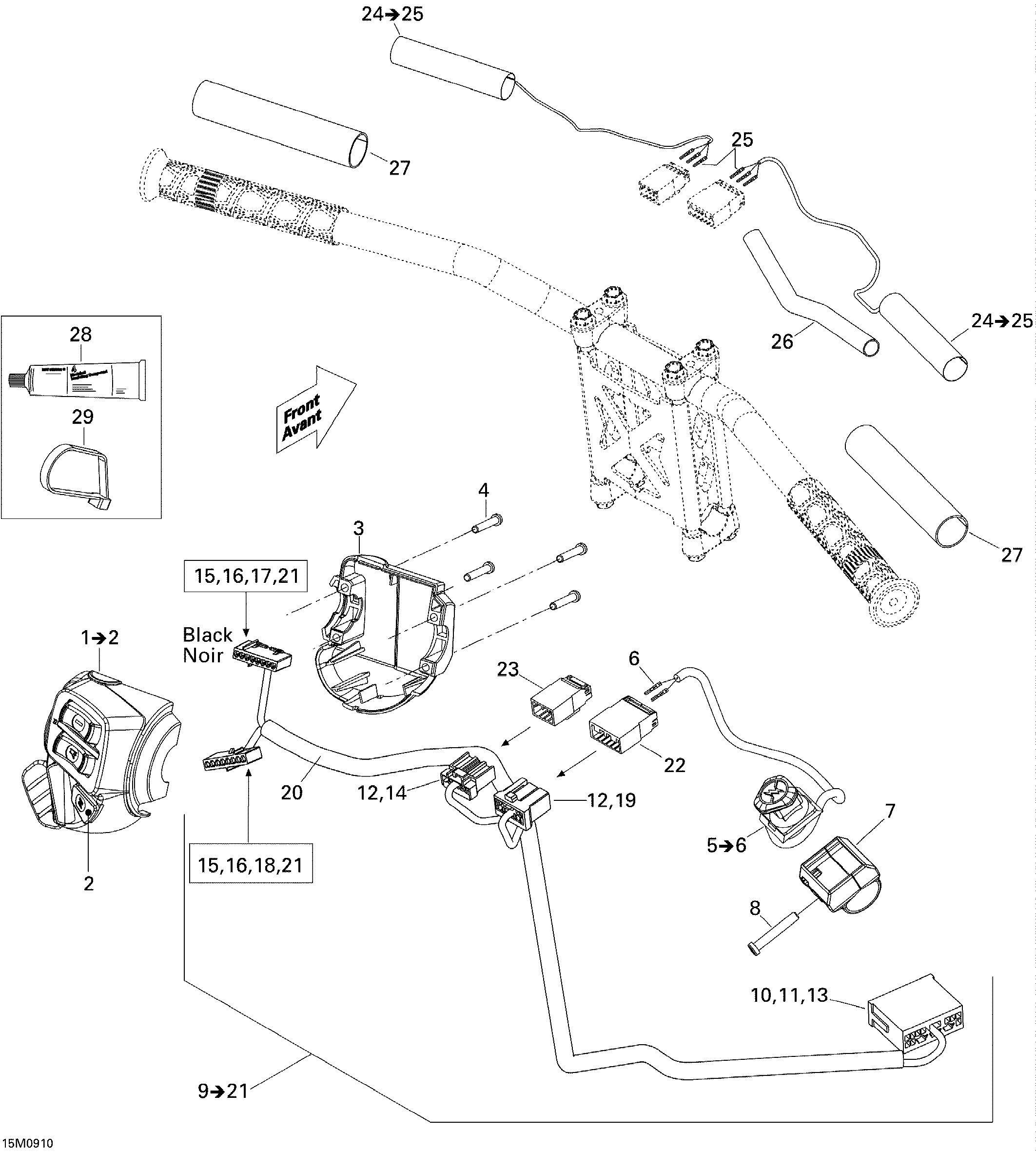 Схема узла: Steering Wiring Harness