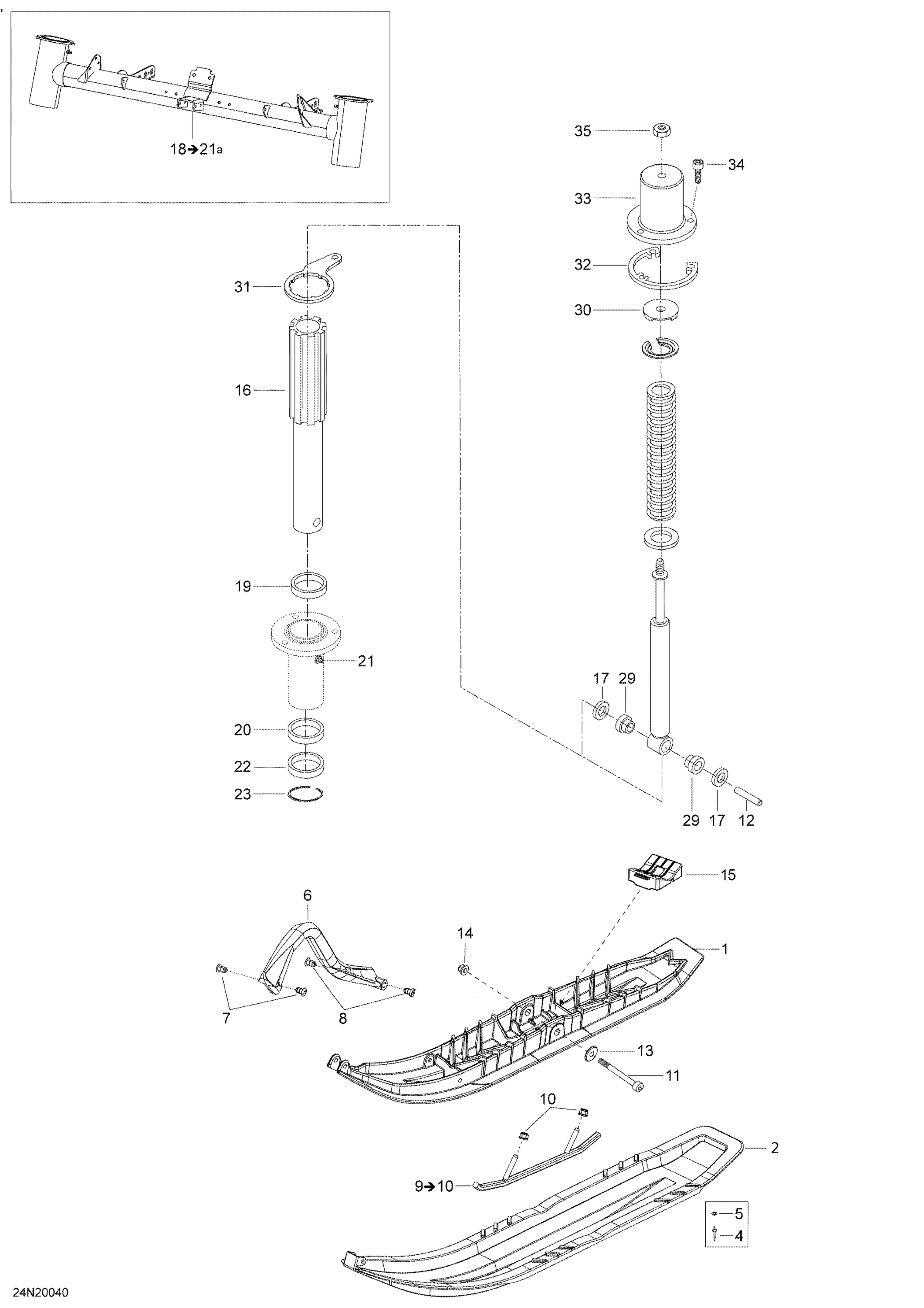 Схема узла: Suspension, Front - System