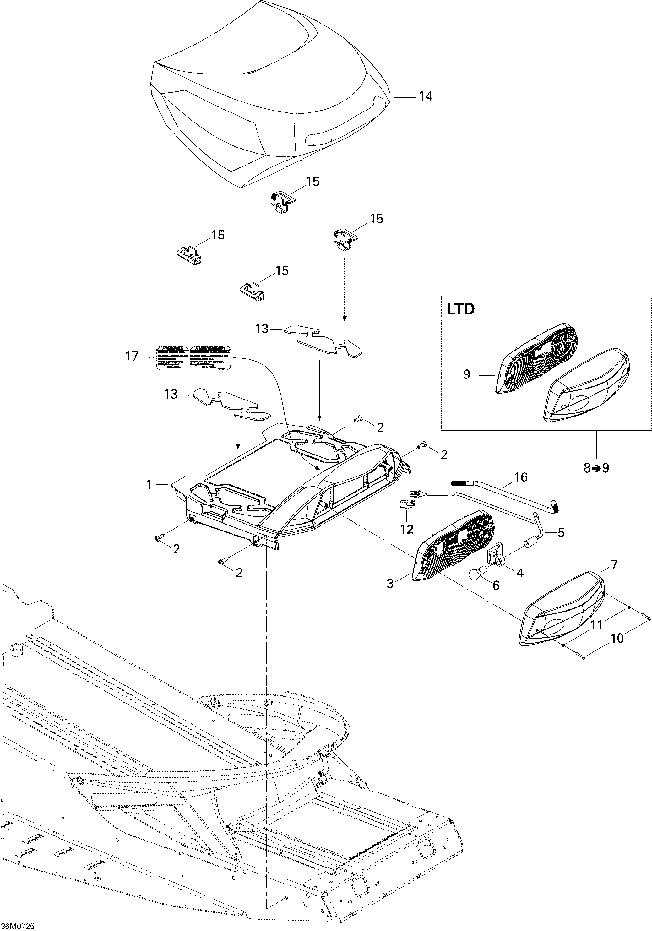 Схема узла: Luggage Rack Sport