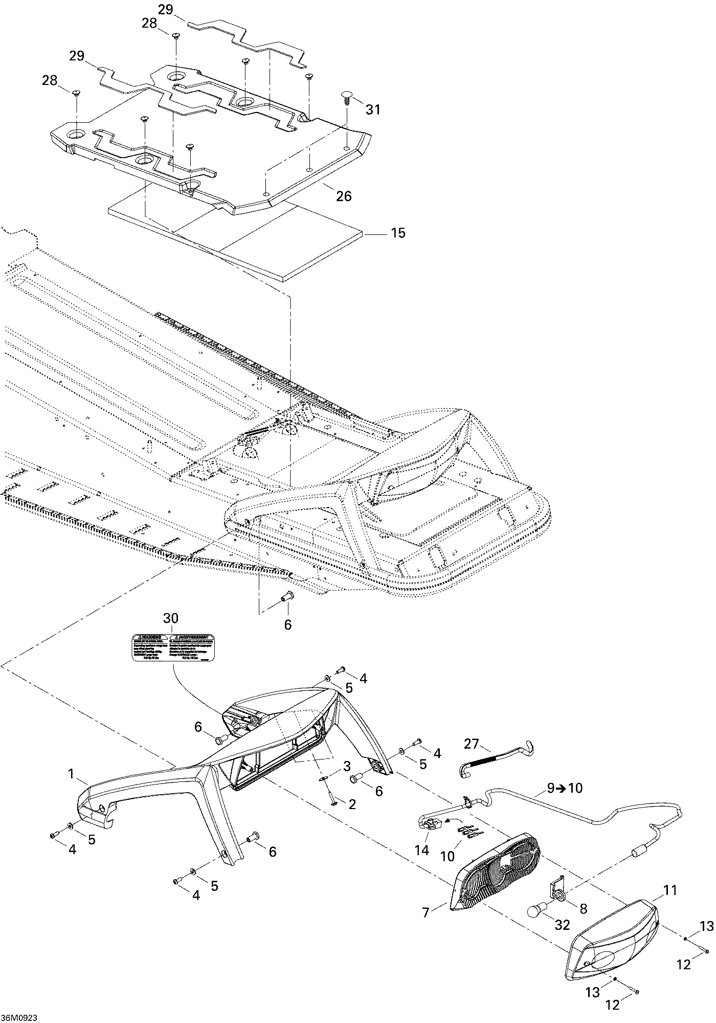 Схема узла: Luggage Rack