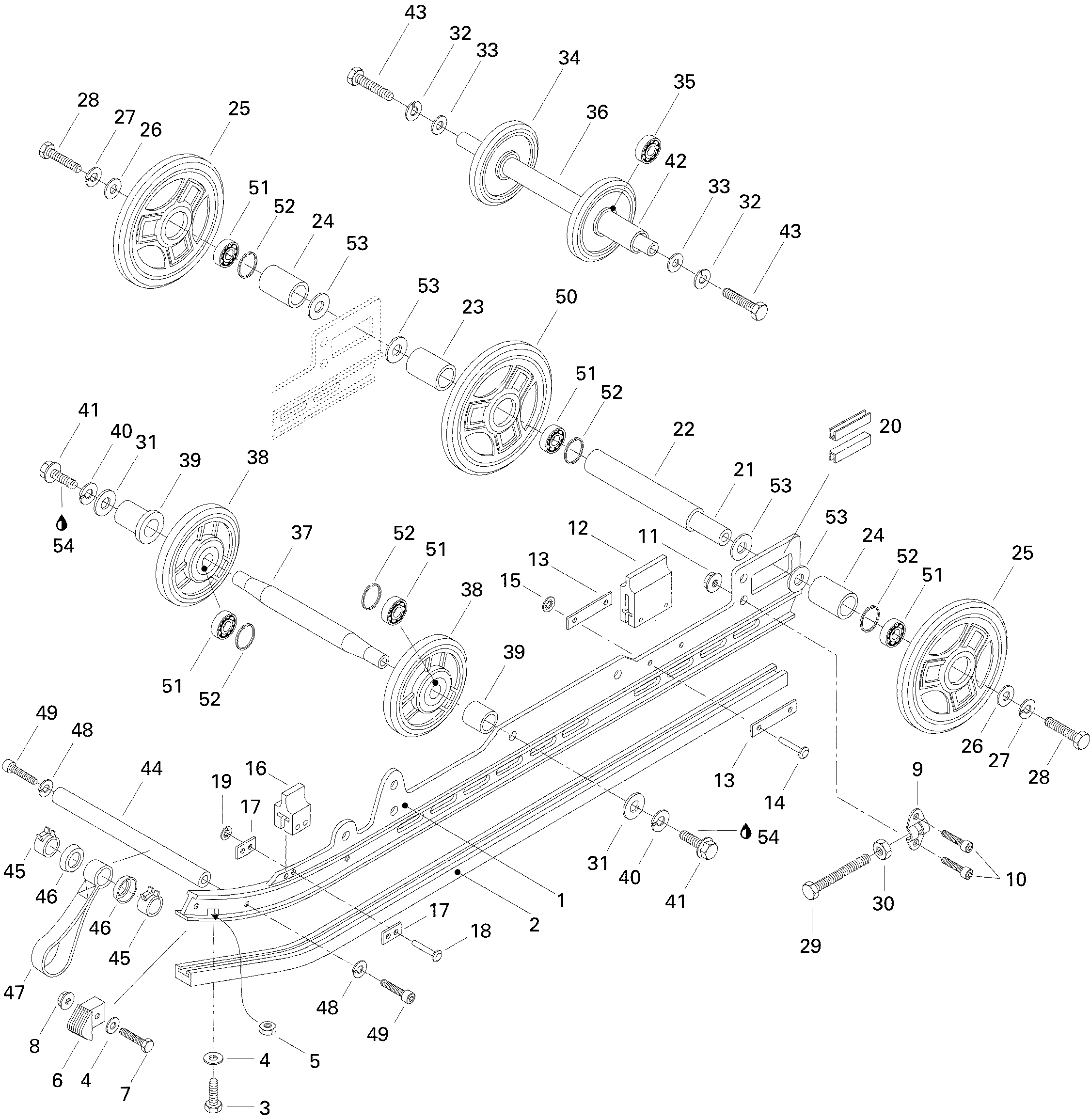 Схема узла: Rear Suspension Mach 1, Z
