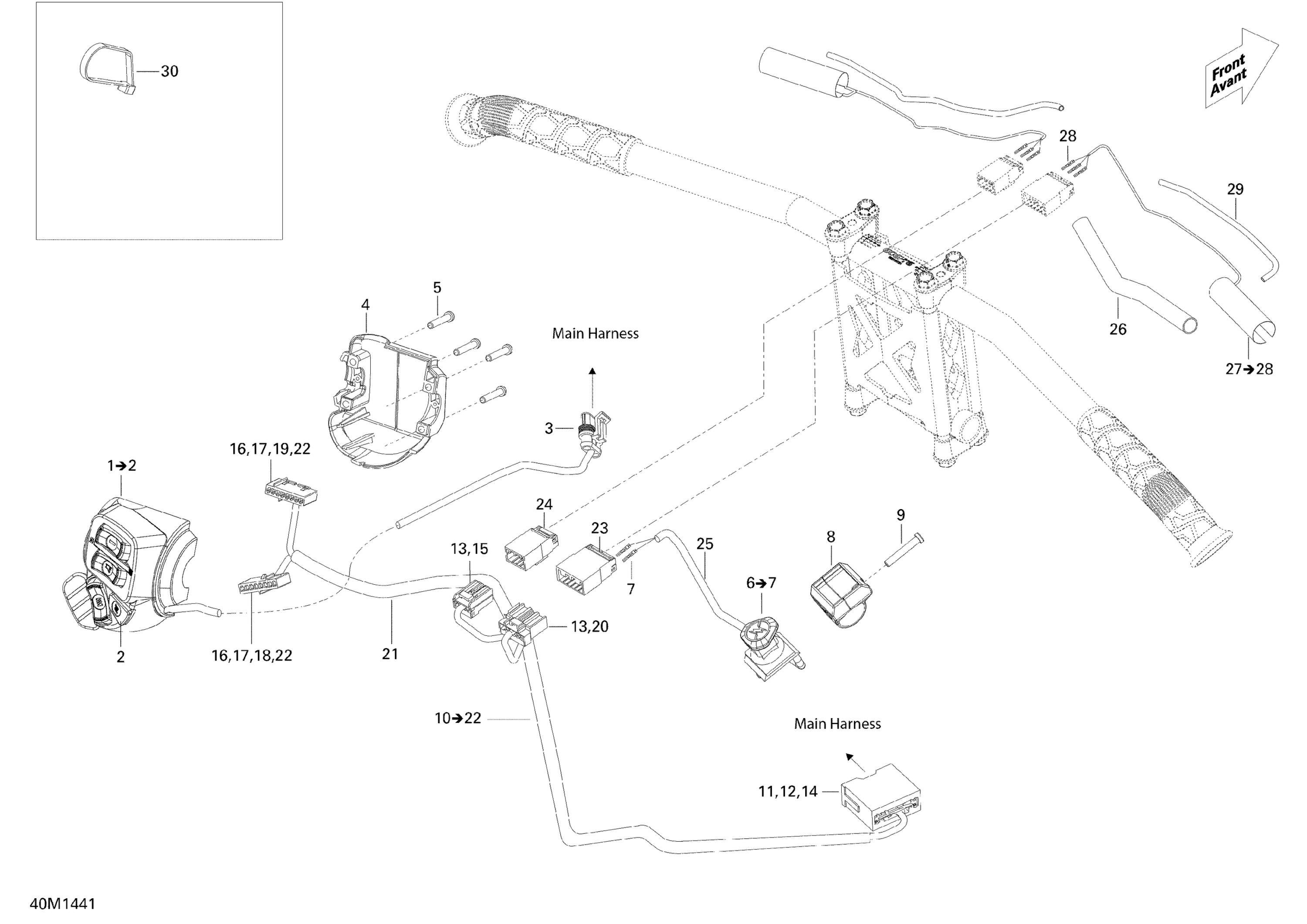 Схема узла: Steering Wiring Harness