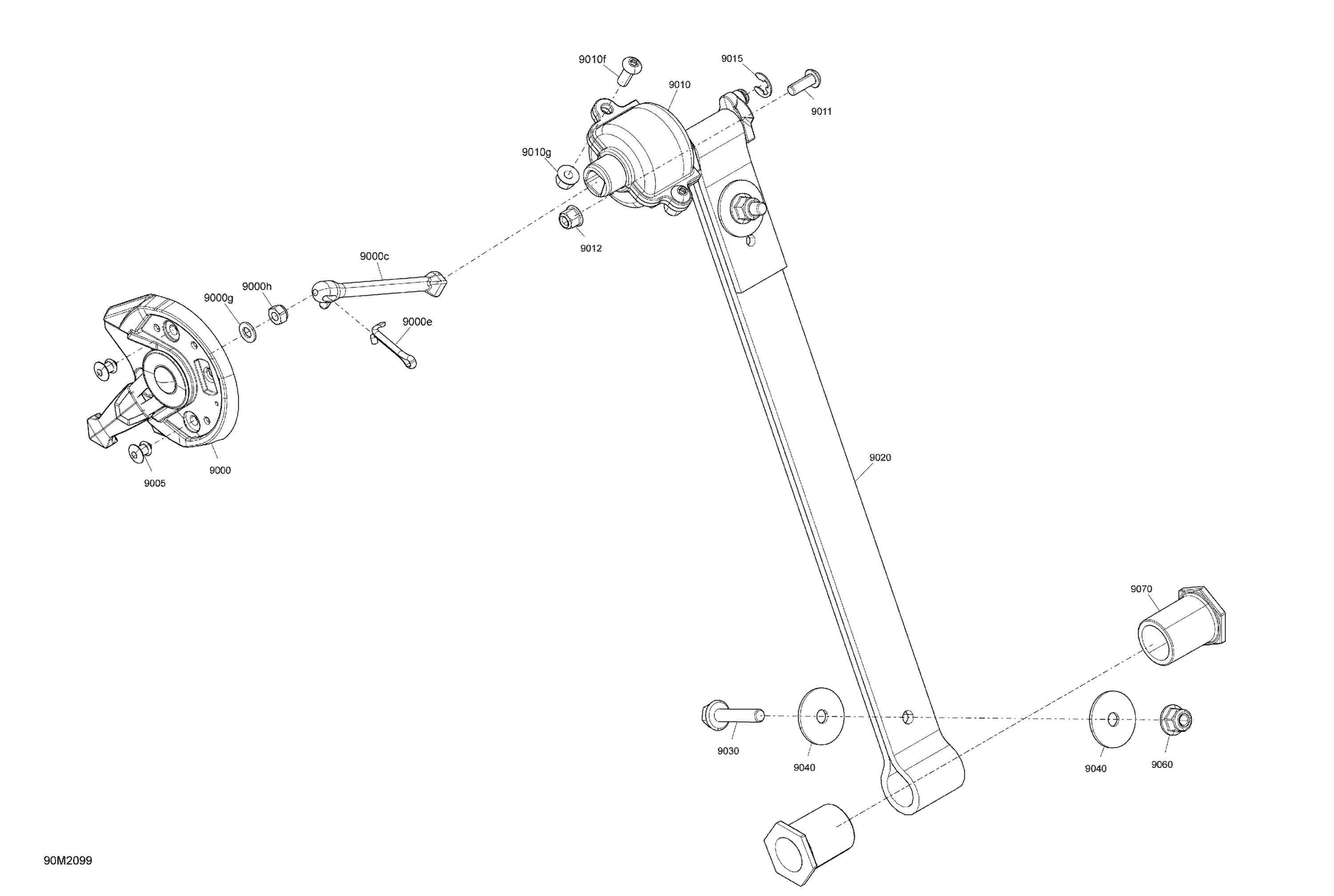 Схема узла: Suspension, Rear - Adjustable Strap Limiter