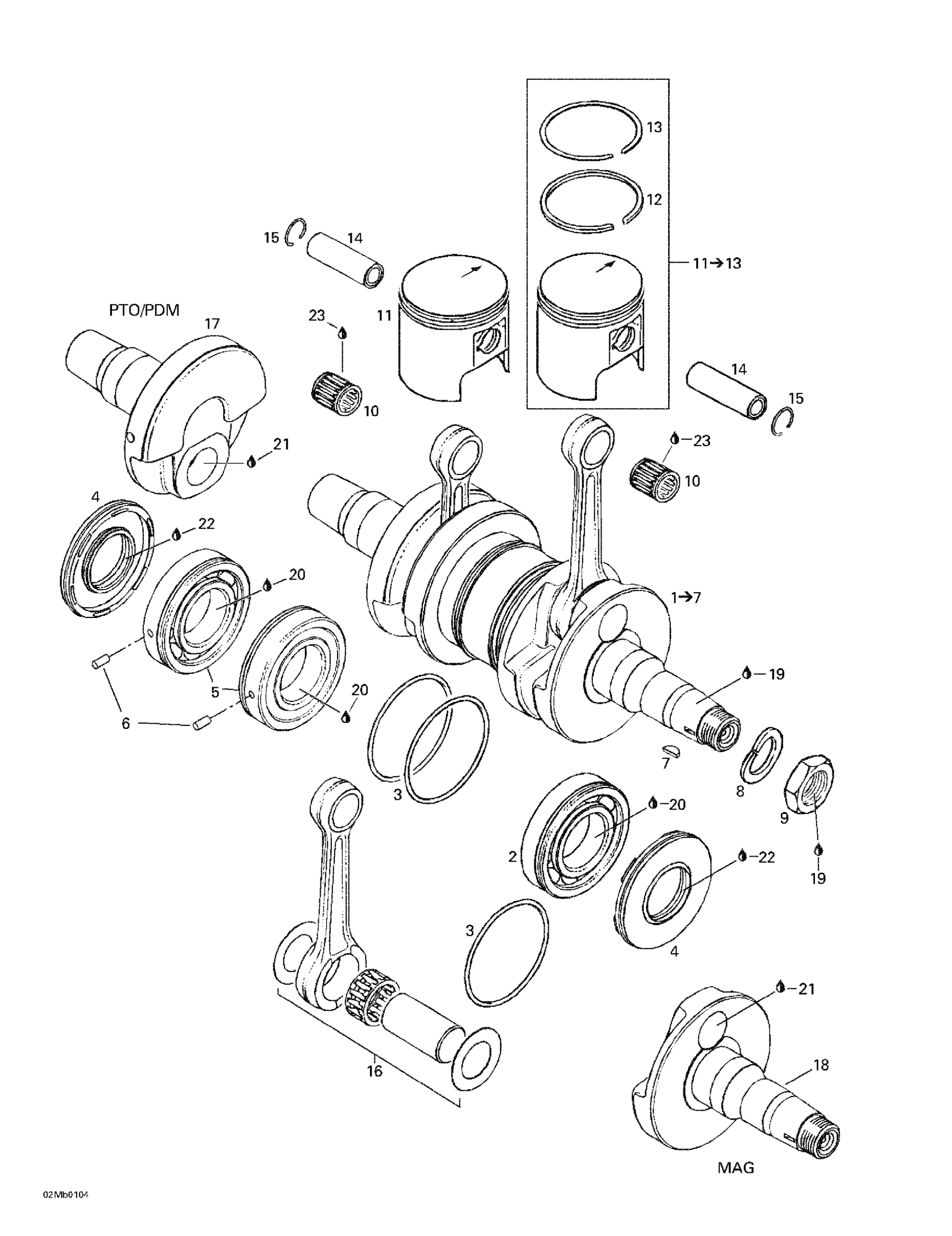 Crankshaft And Pistons