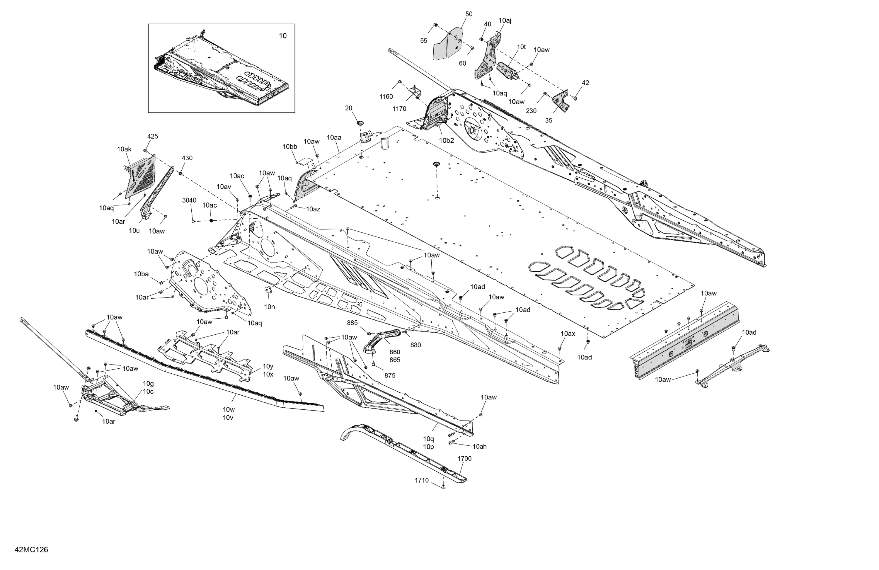 Схема узла: Frame - System - Rear Section