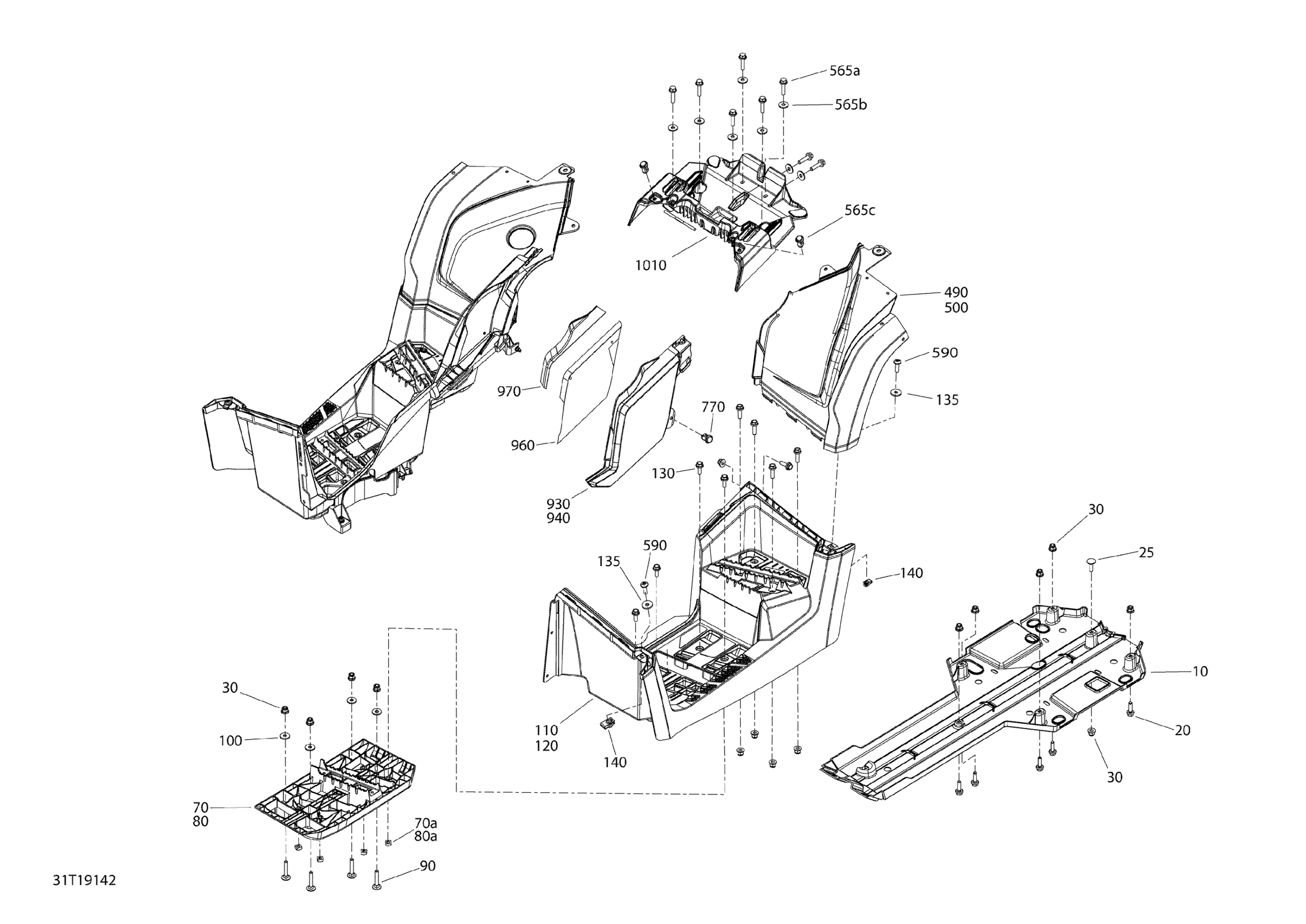 Схема узла: Body And Accessories 6X6 MAX - 1000 EFI - North america  -  Middle