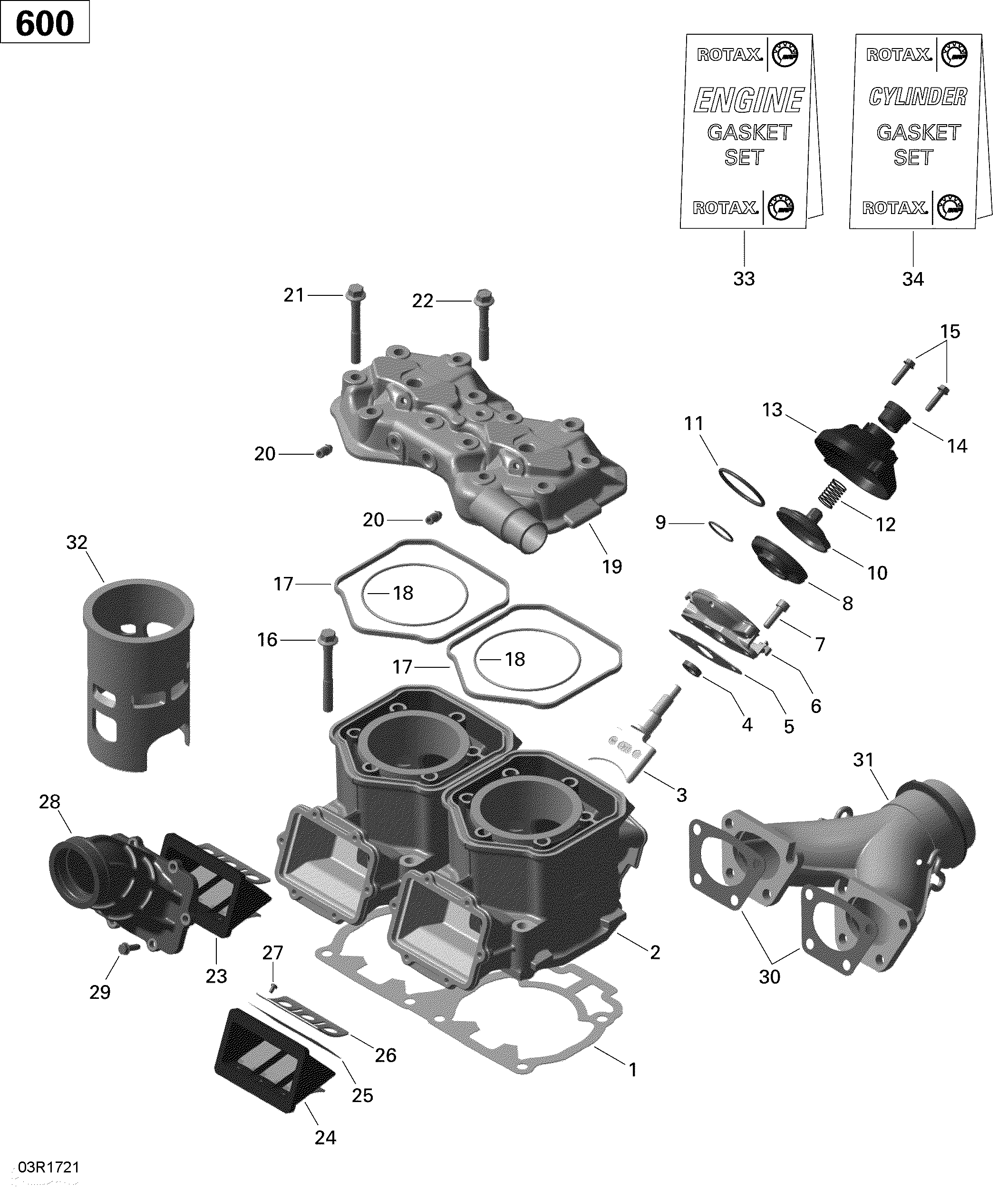 Схема узла: Cylinder And Cylinder Head