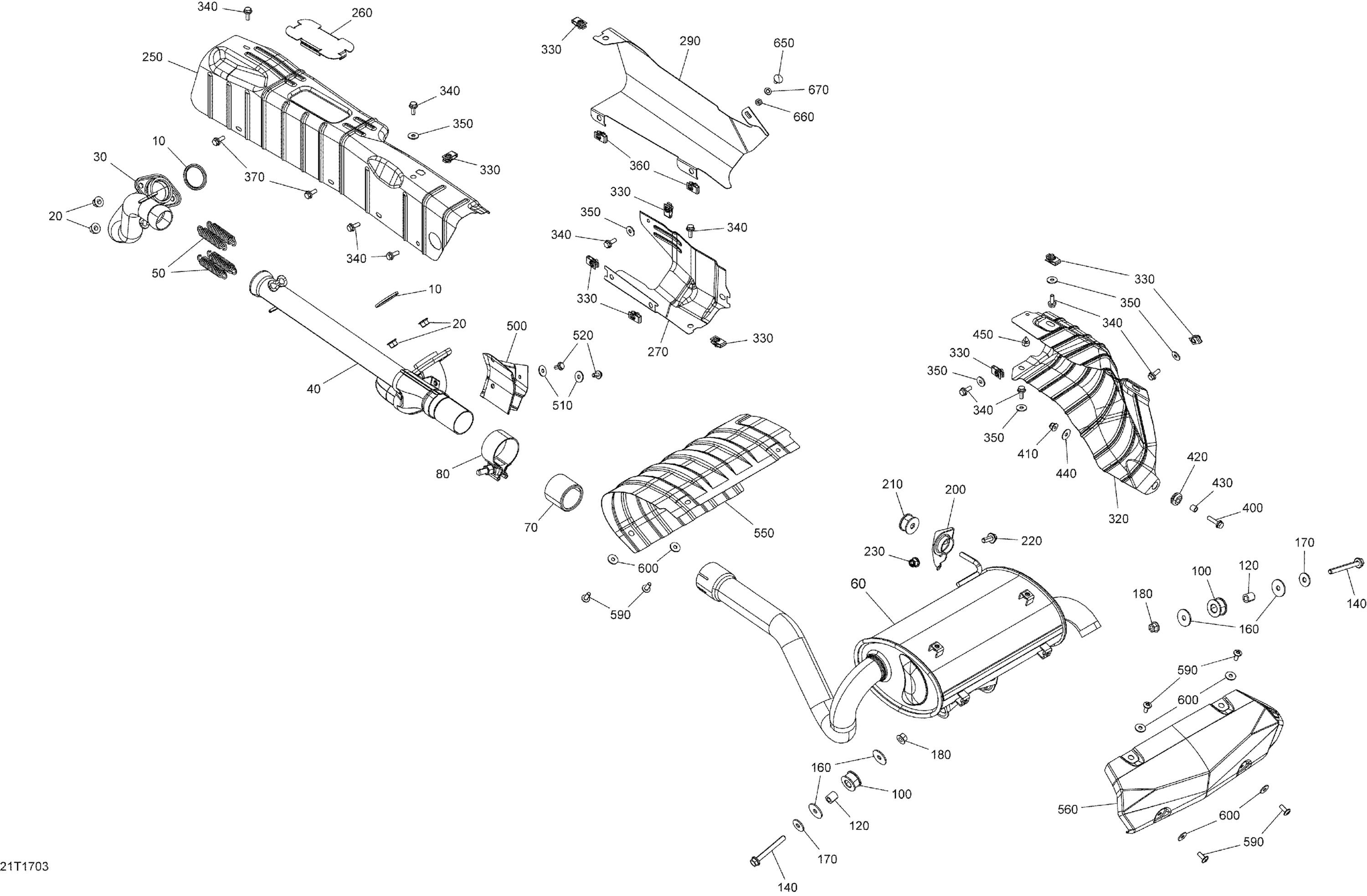 Схема узла: Exhaust System - All Models