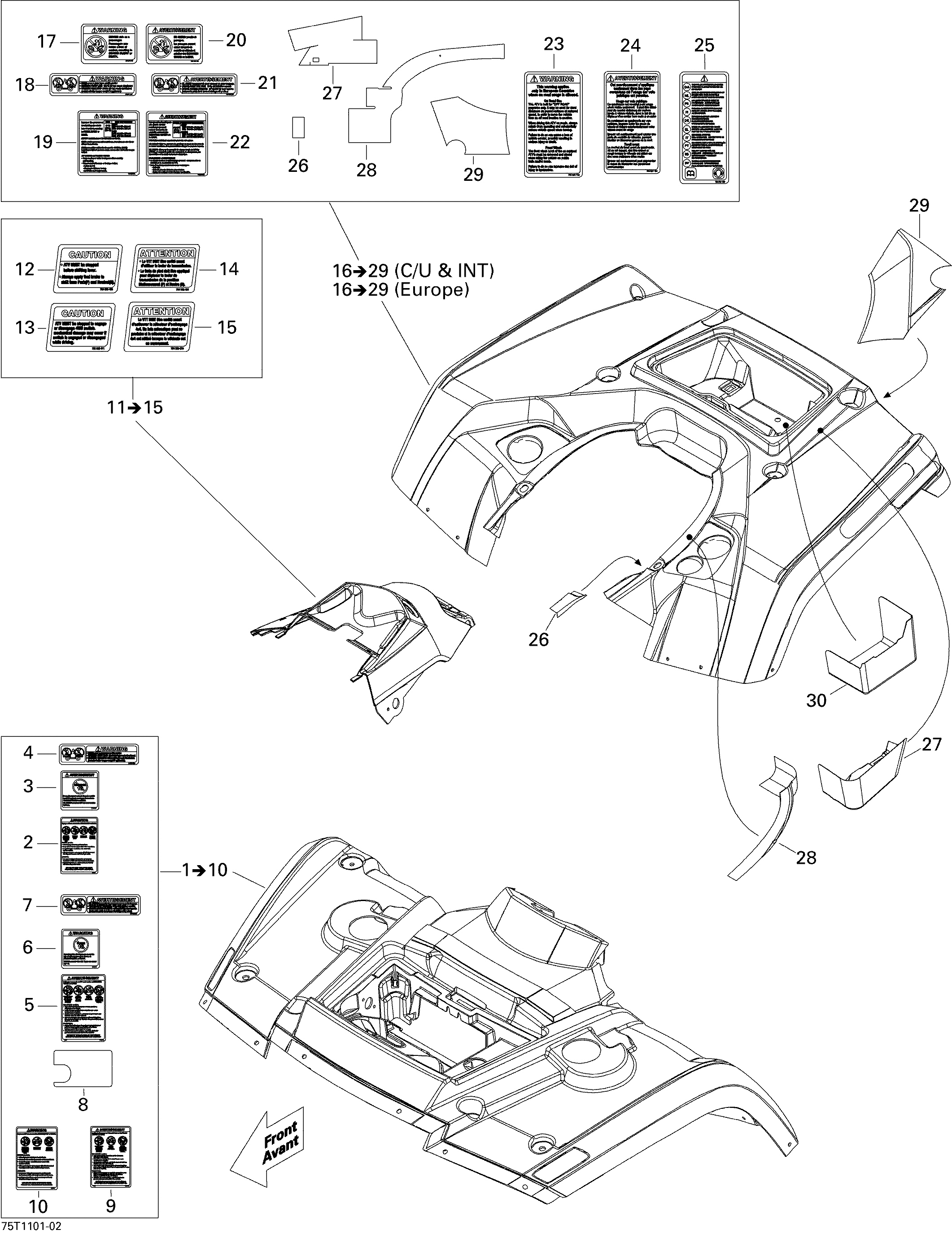 Fender And Central Panel Kit