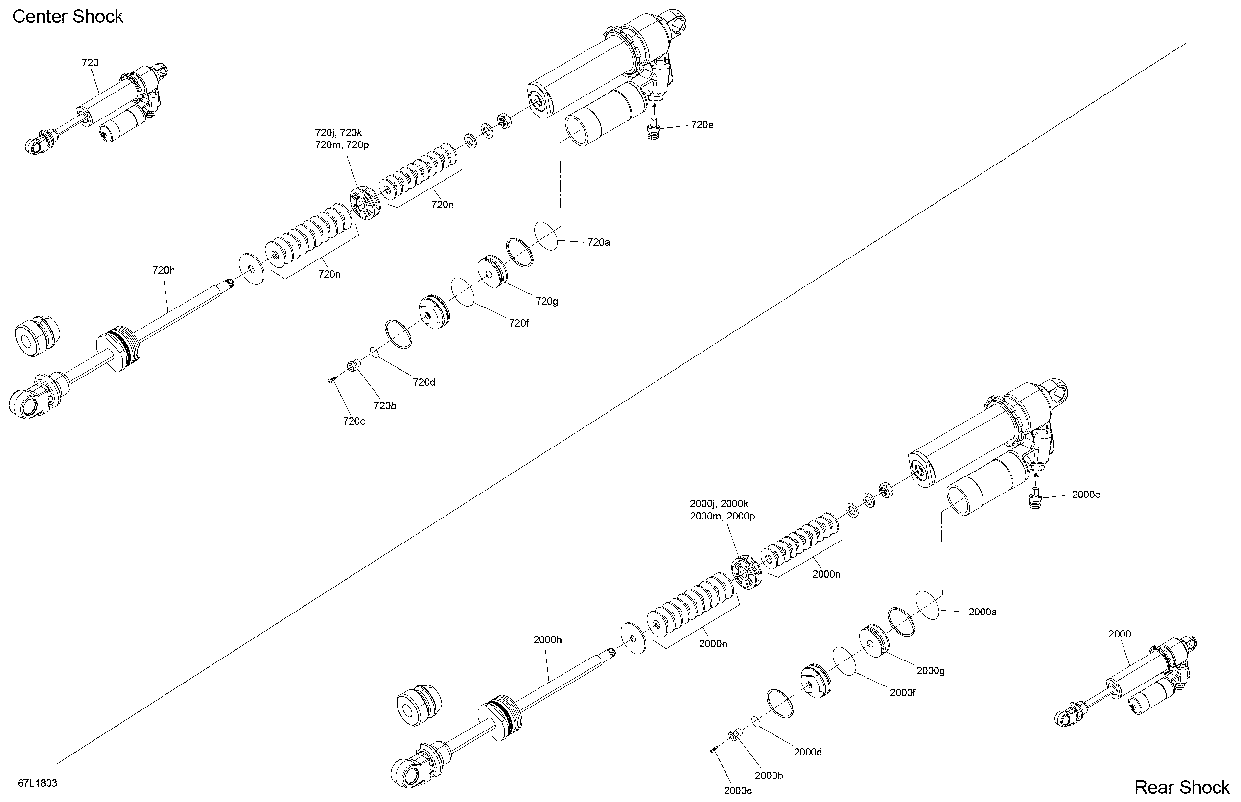 Схема узла: Rear Shocks Rave - 600 RS