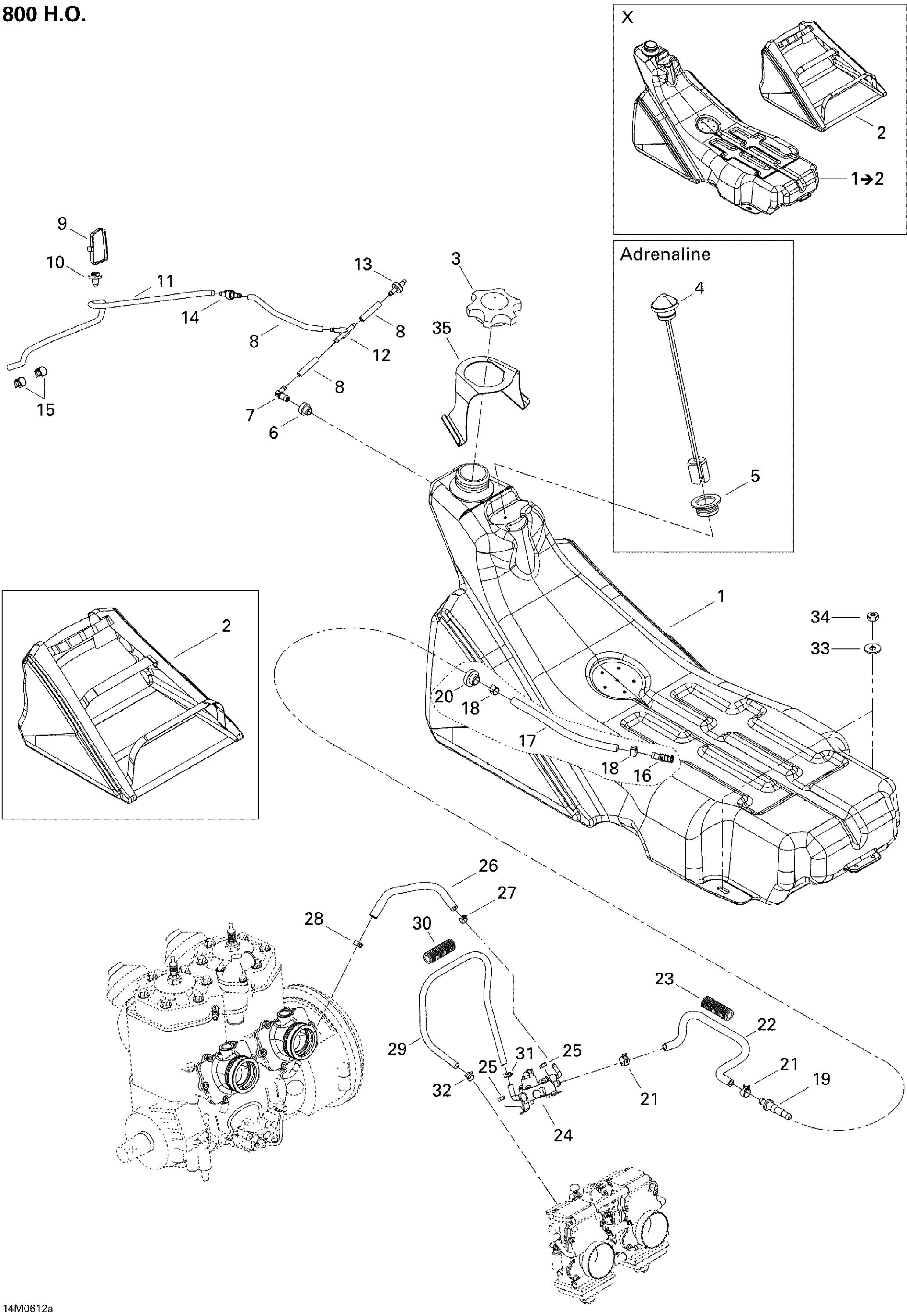 Схема узла: Fuel System 800 HO