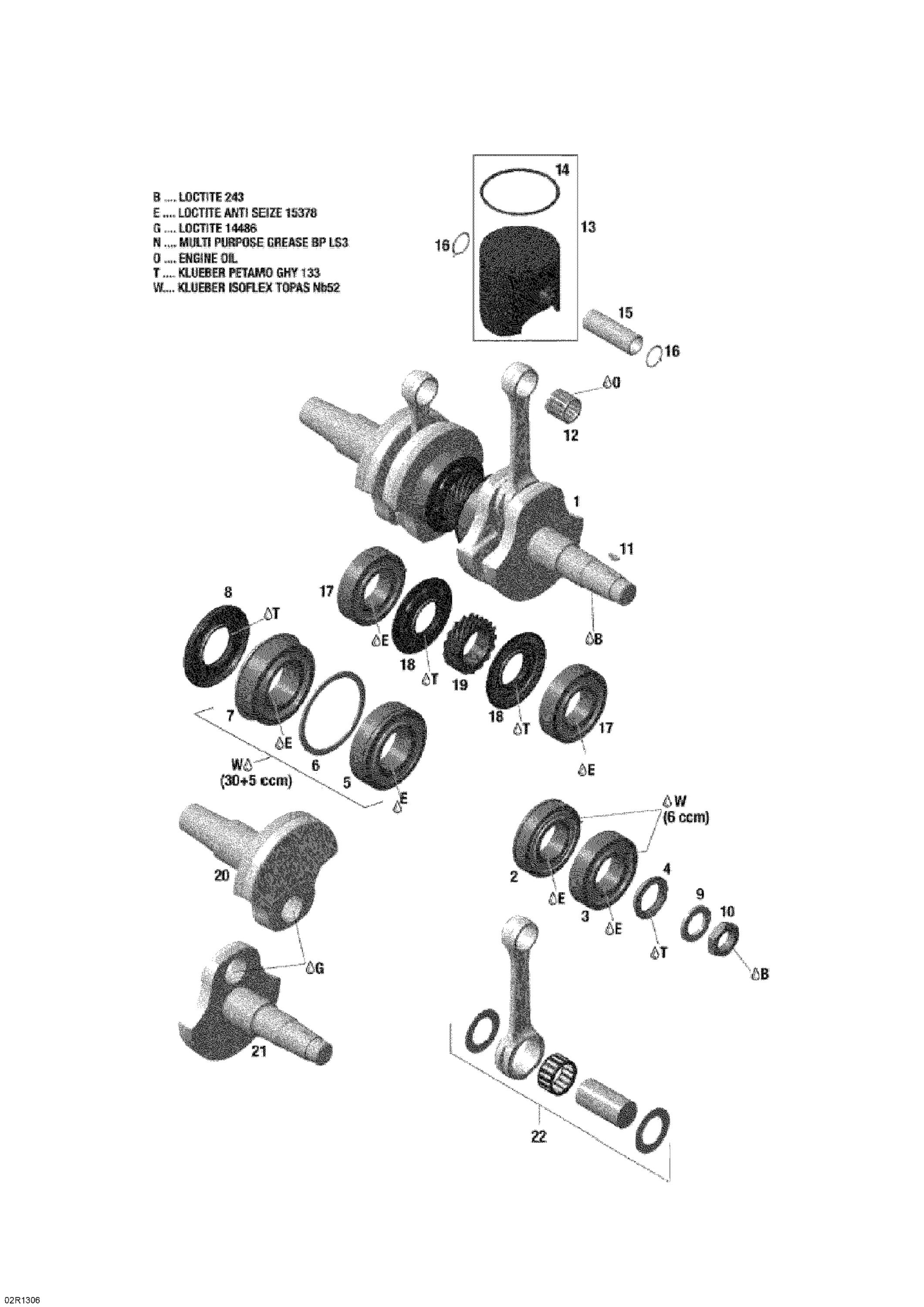 Схема узла: Crankshaft And Pistons