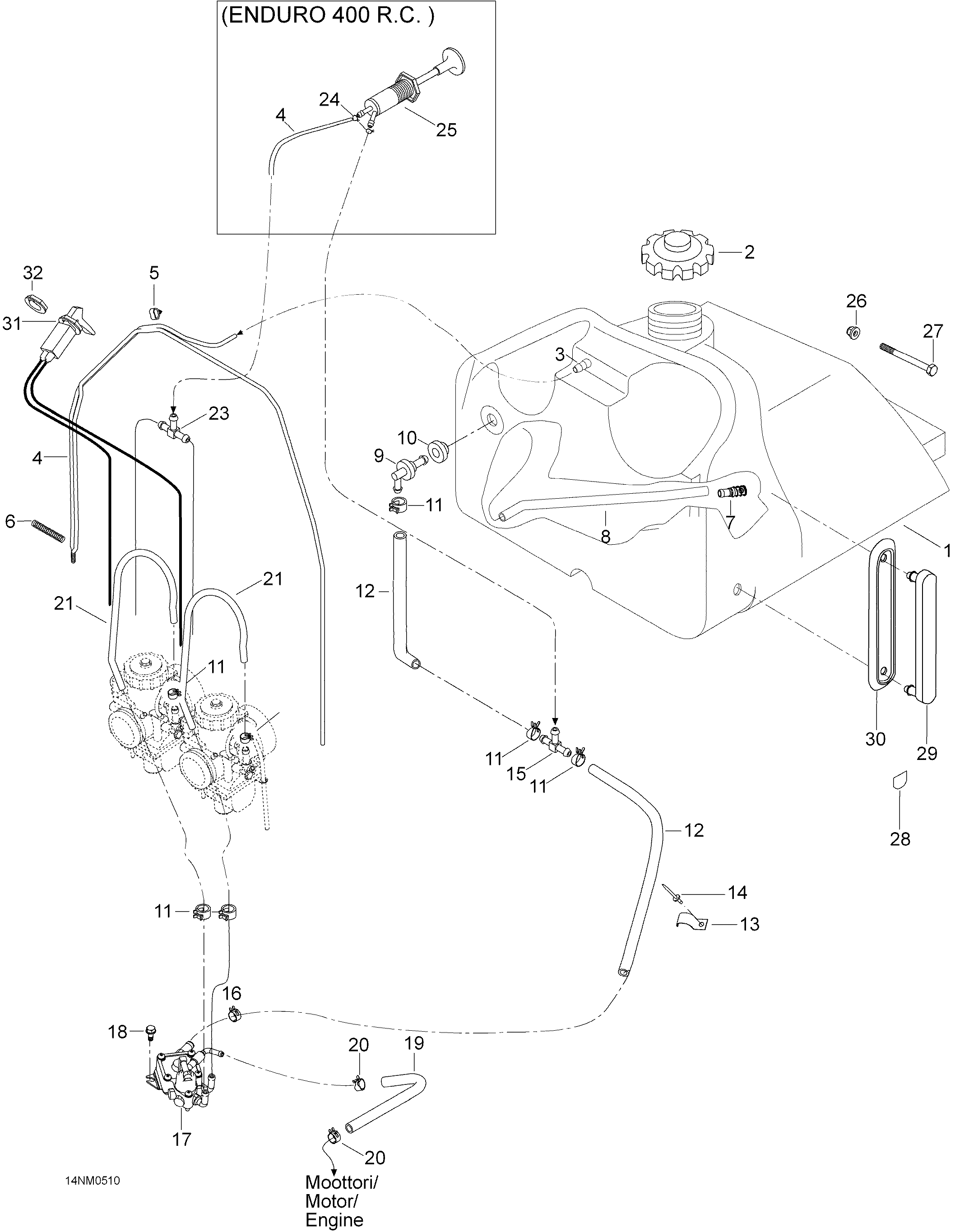 Fuel System, 550, 550RC
