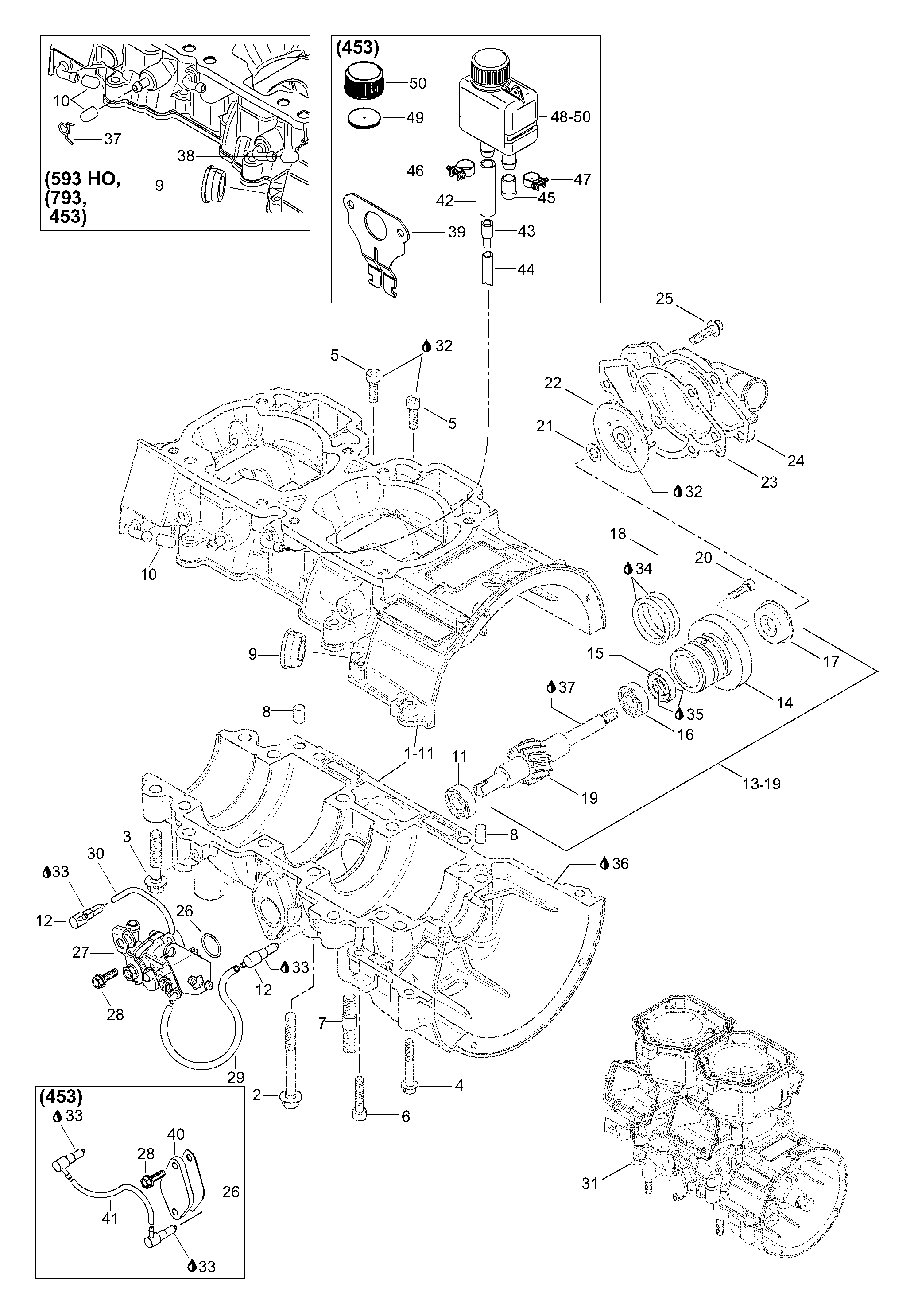 Схема узла: Crankcase
