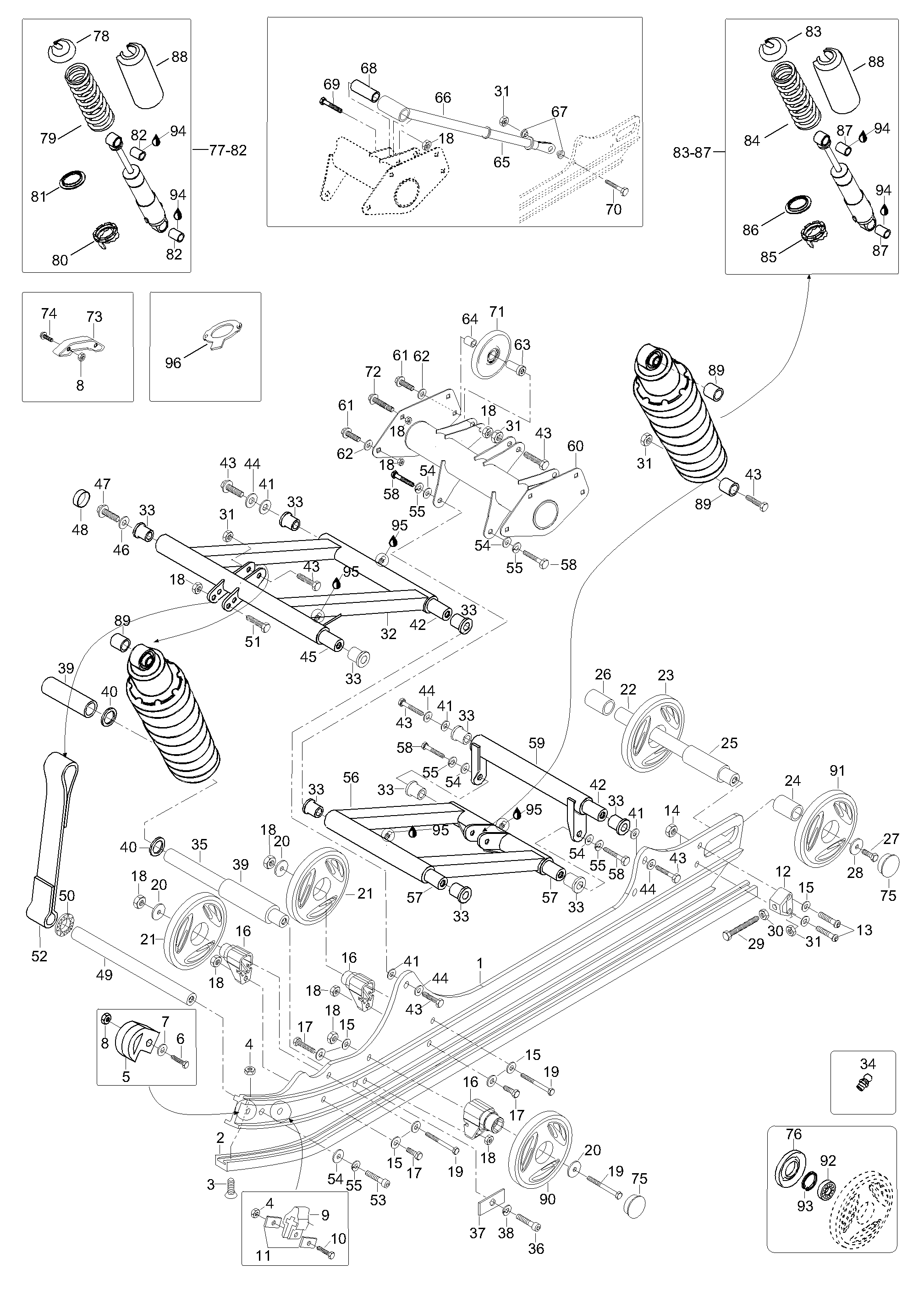 Схема узла: Rear Suspension