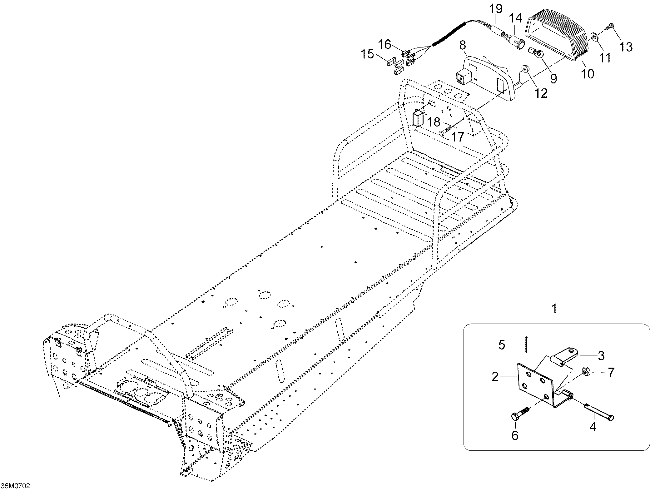 Схема узла: Luggage Rack