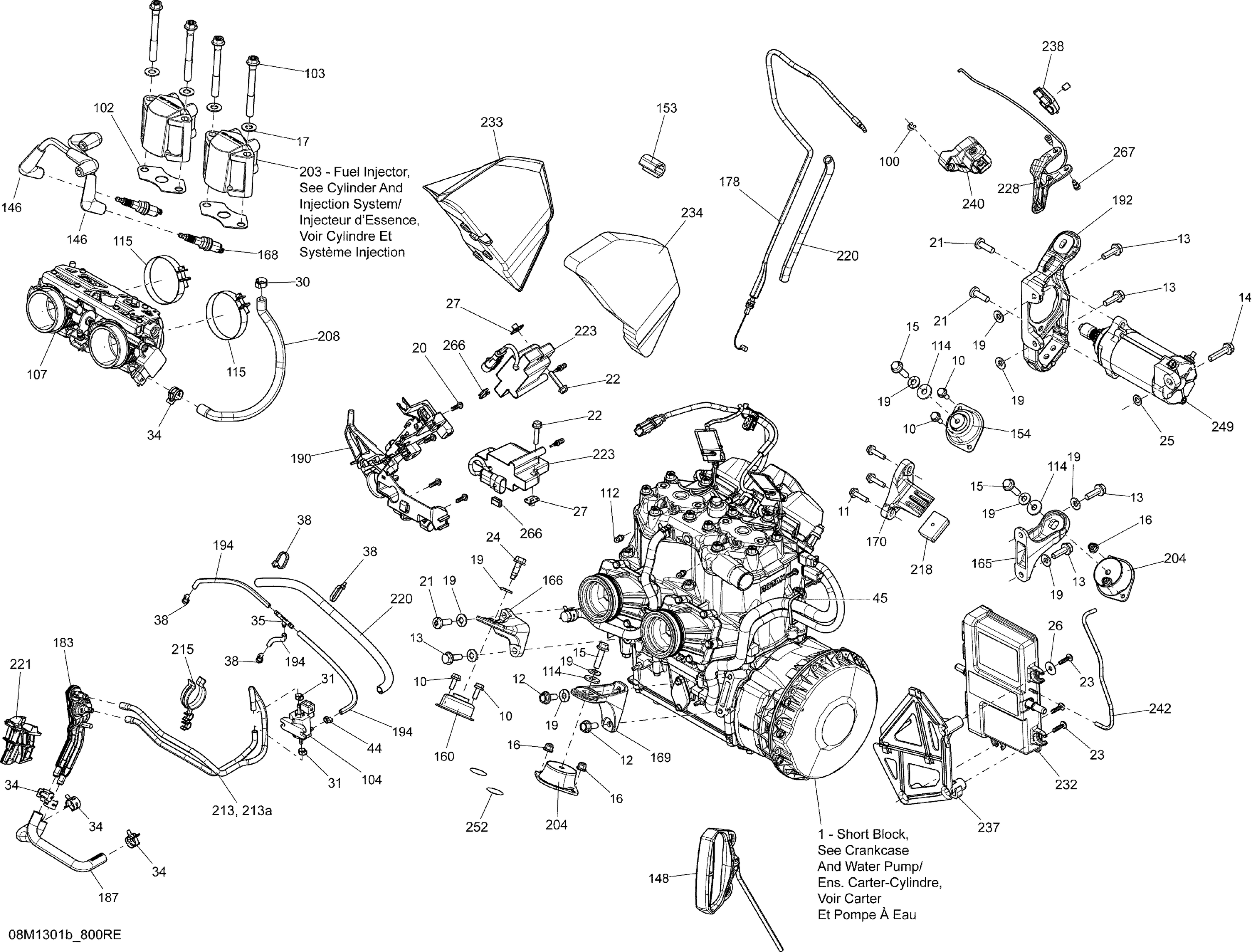 Схема узла: Engine And Engine Support 800