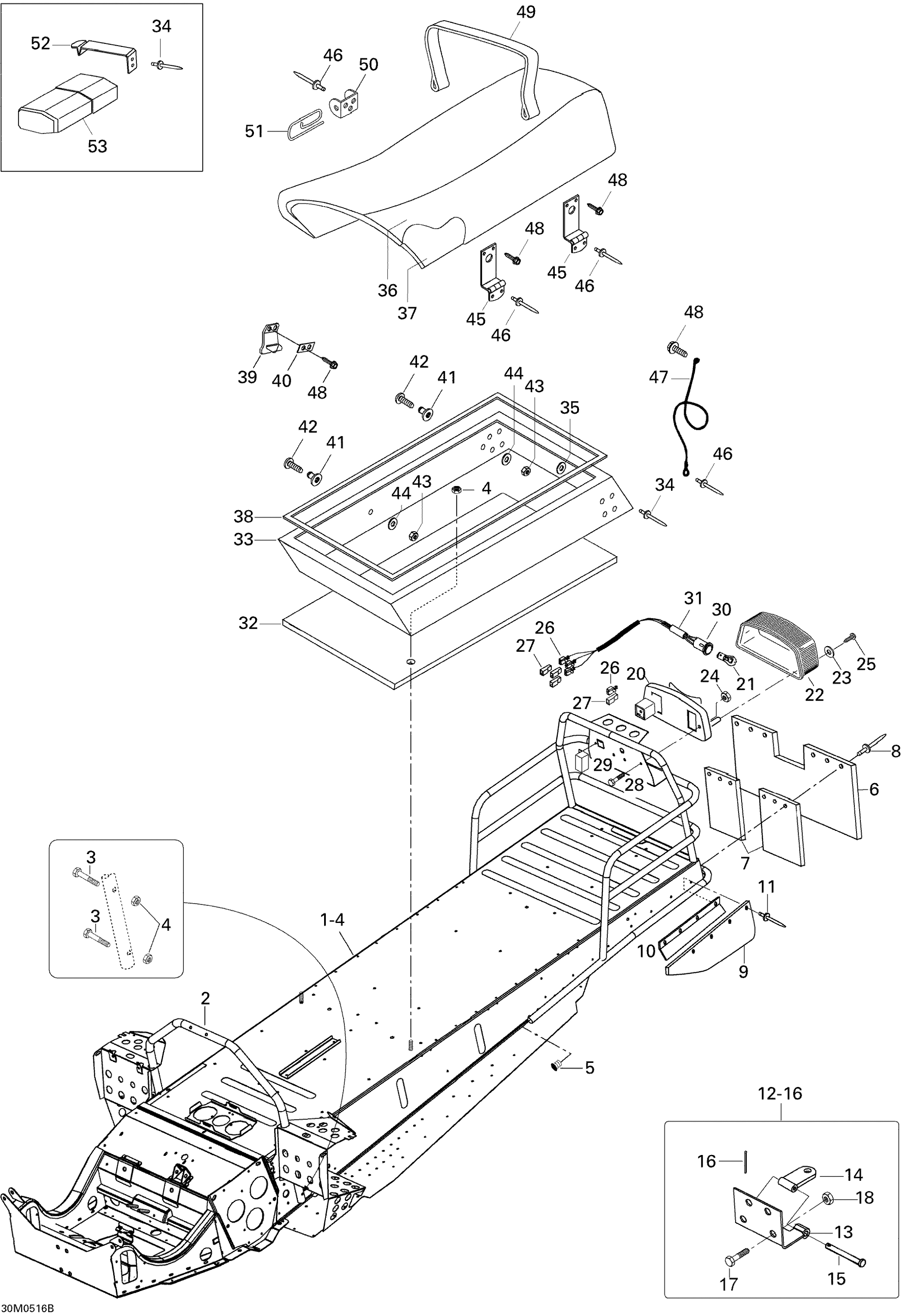 Схема узла: Frame And Seat 2 (550F SWT)