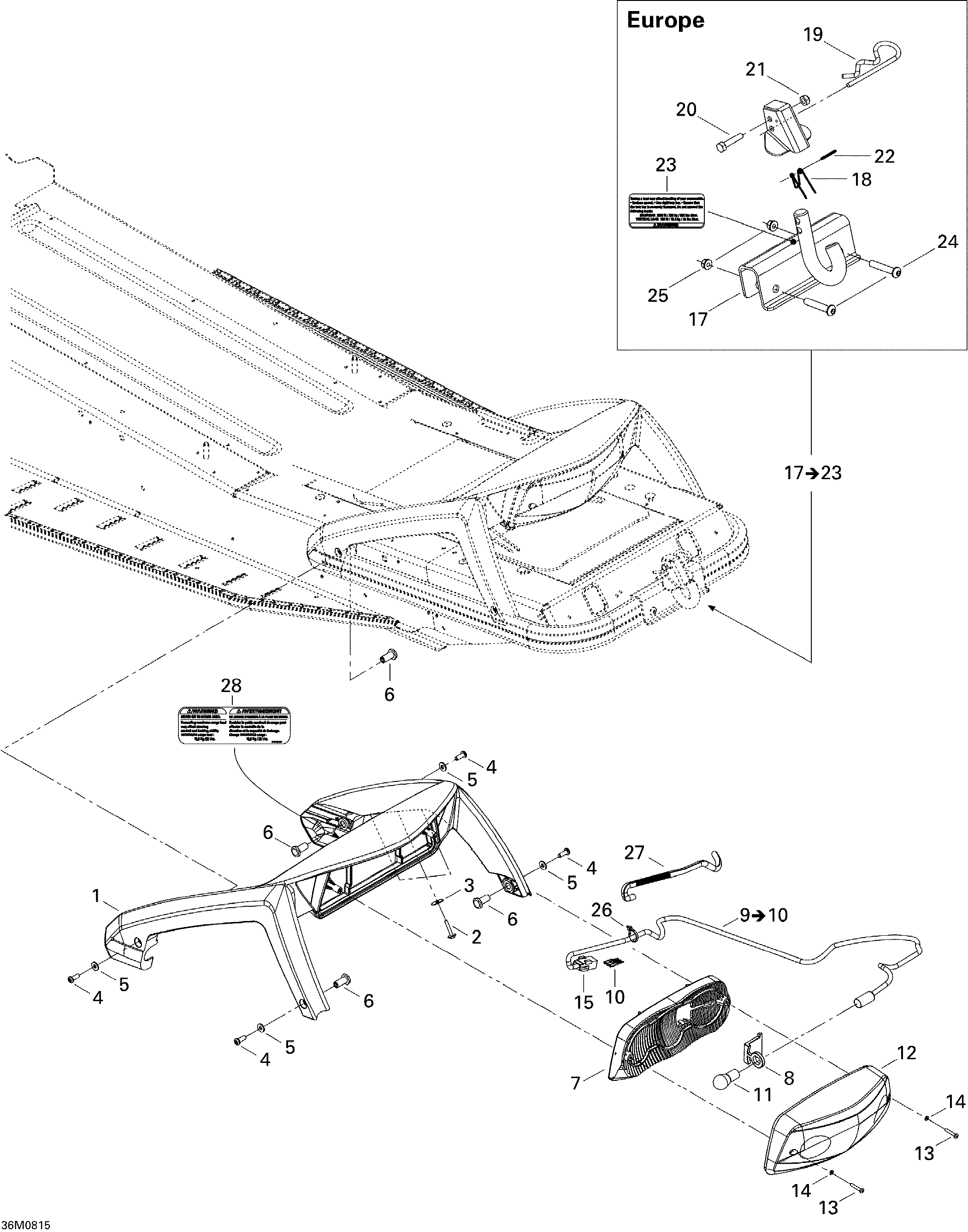Схема узла: Luggage Rack