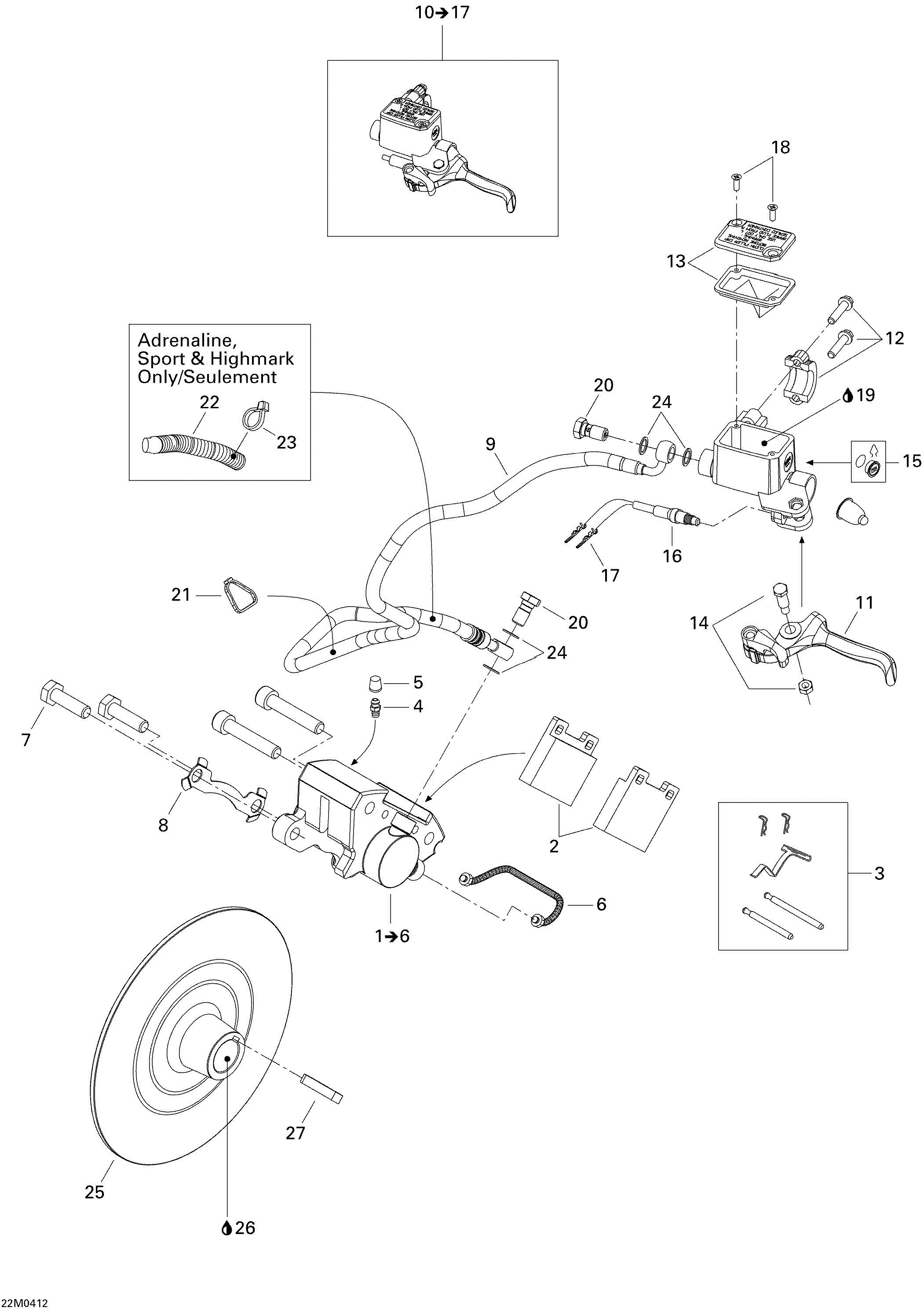 Схема узла: Hydraulic Brake