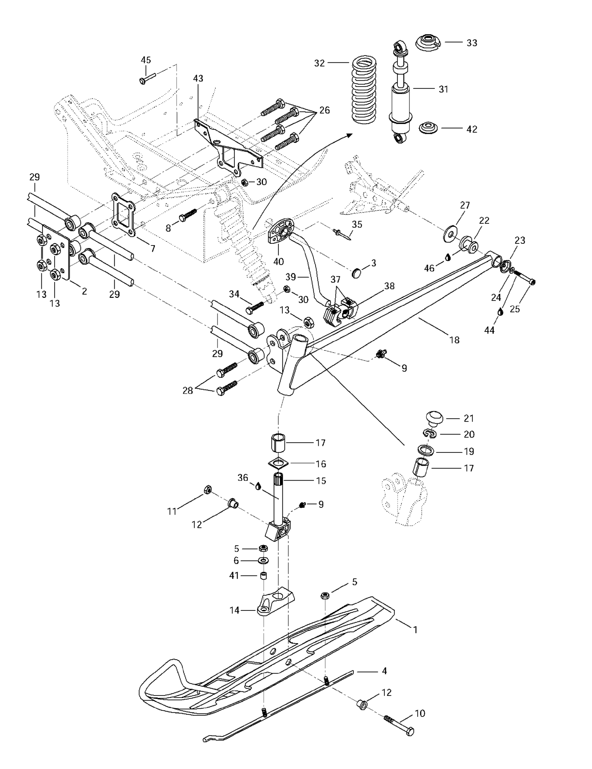 Front Suspension And Ski (440F)