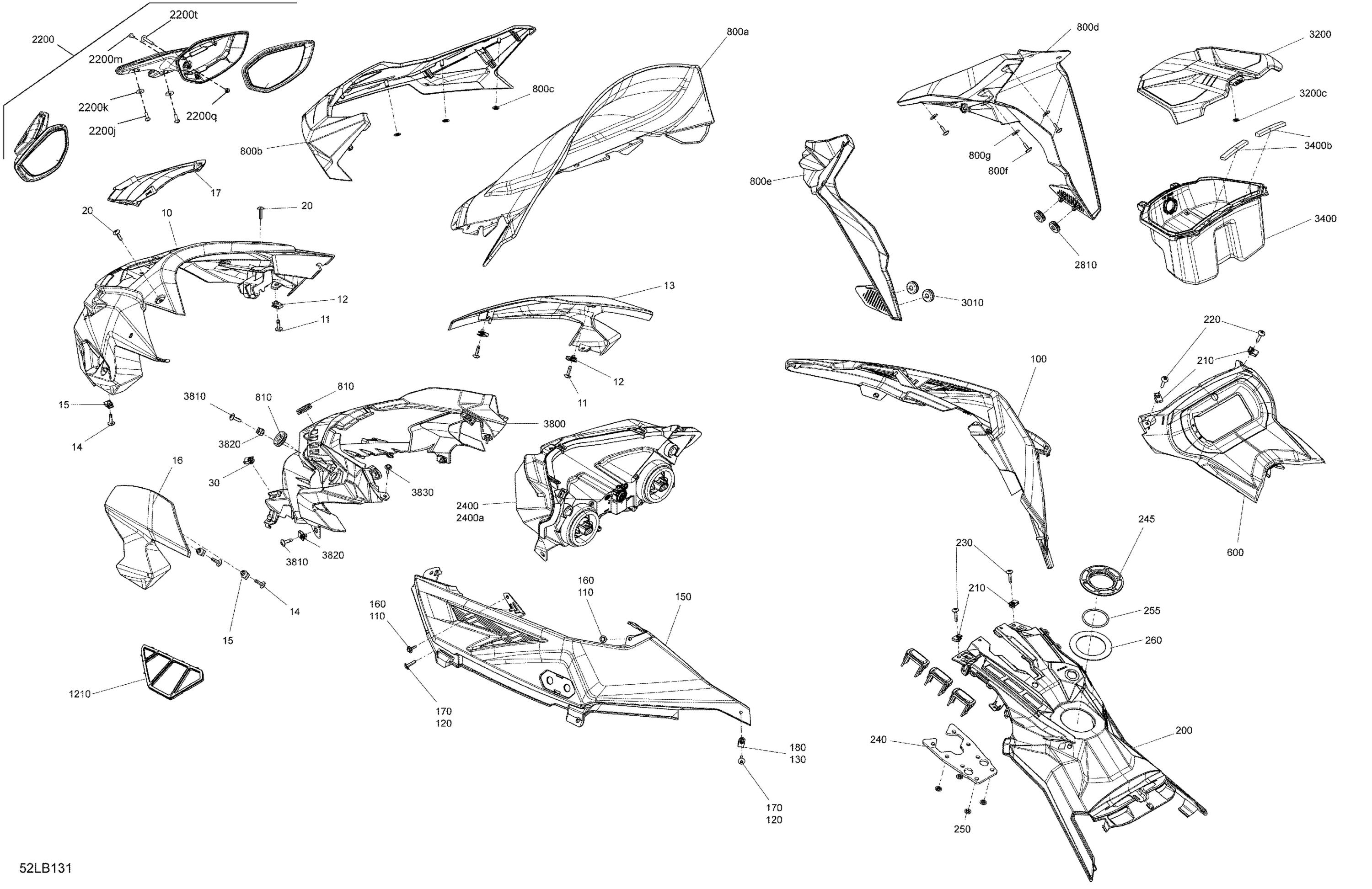 Body - Hood Section and WindShield
